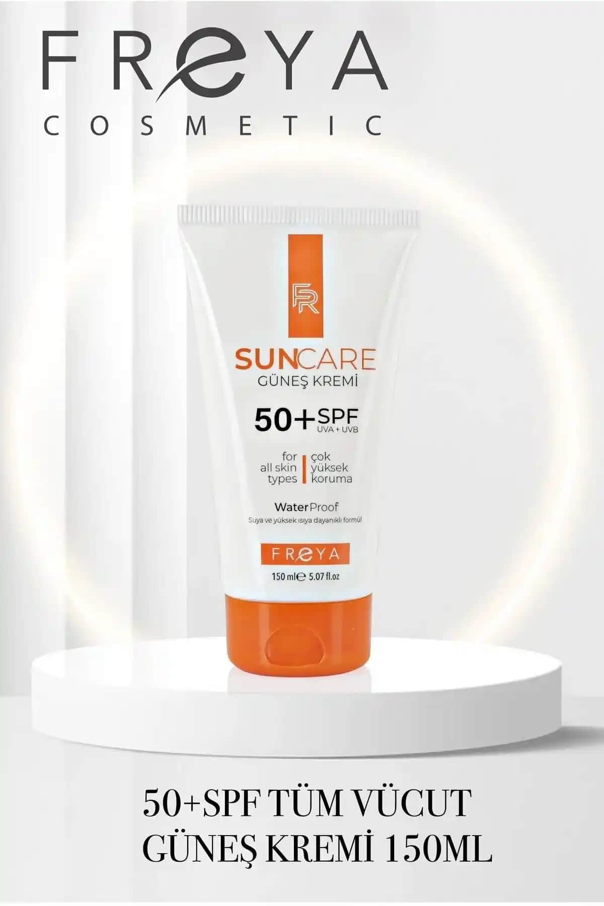 Freya Güneş Kremi 150ML SPF 50+ Yüksek Koruma ve Leke Karşıtı Özelliklerle Güvenilir