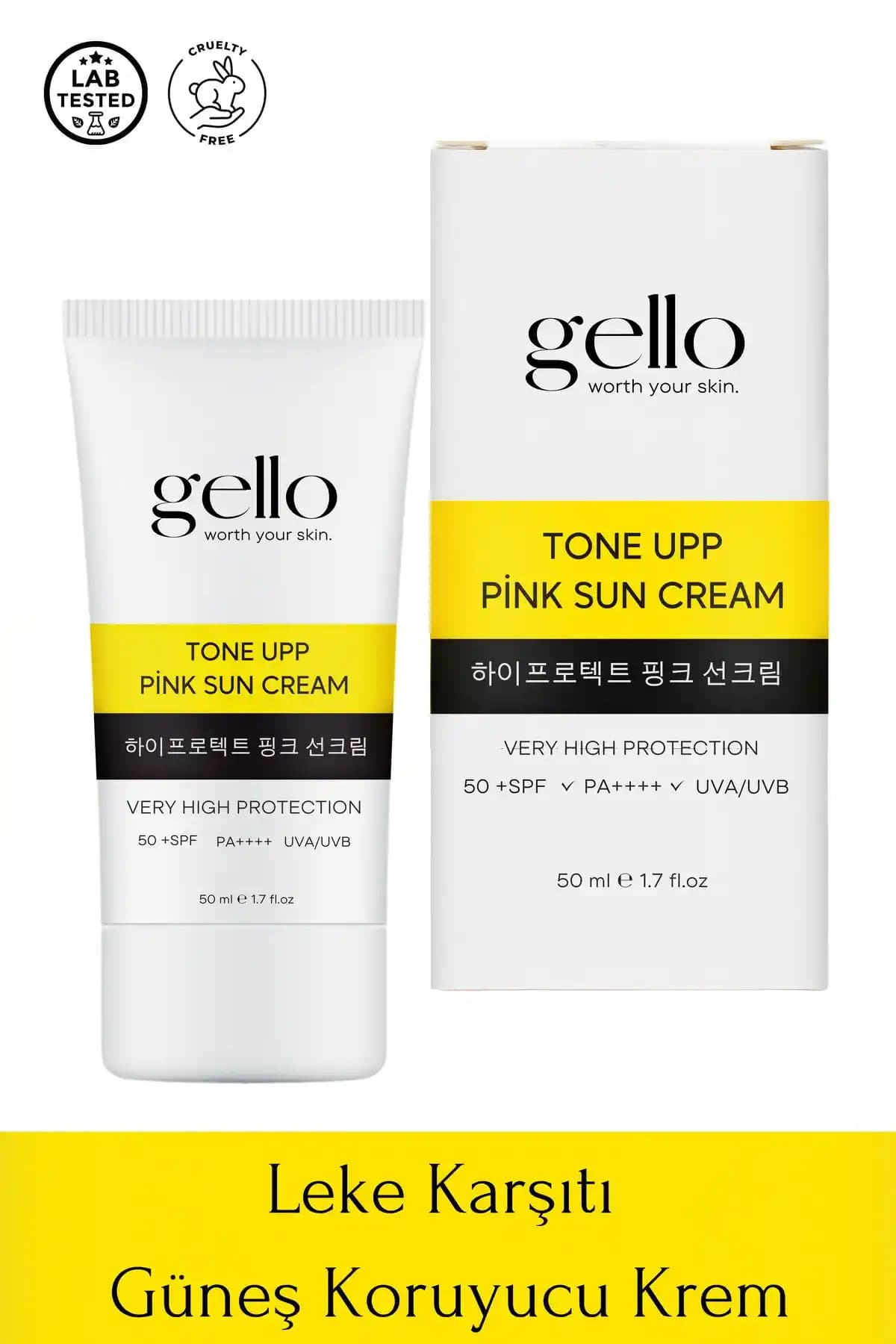 GELLO Leke Karşıtı Yüksek Koruma Güneş Kremi 50 SPF ile Cilt Sağlığınızı Koruyun