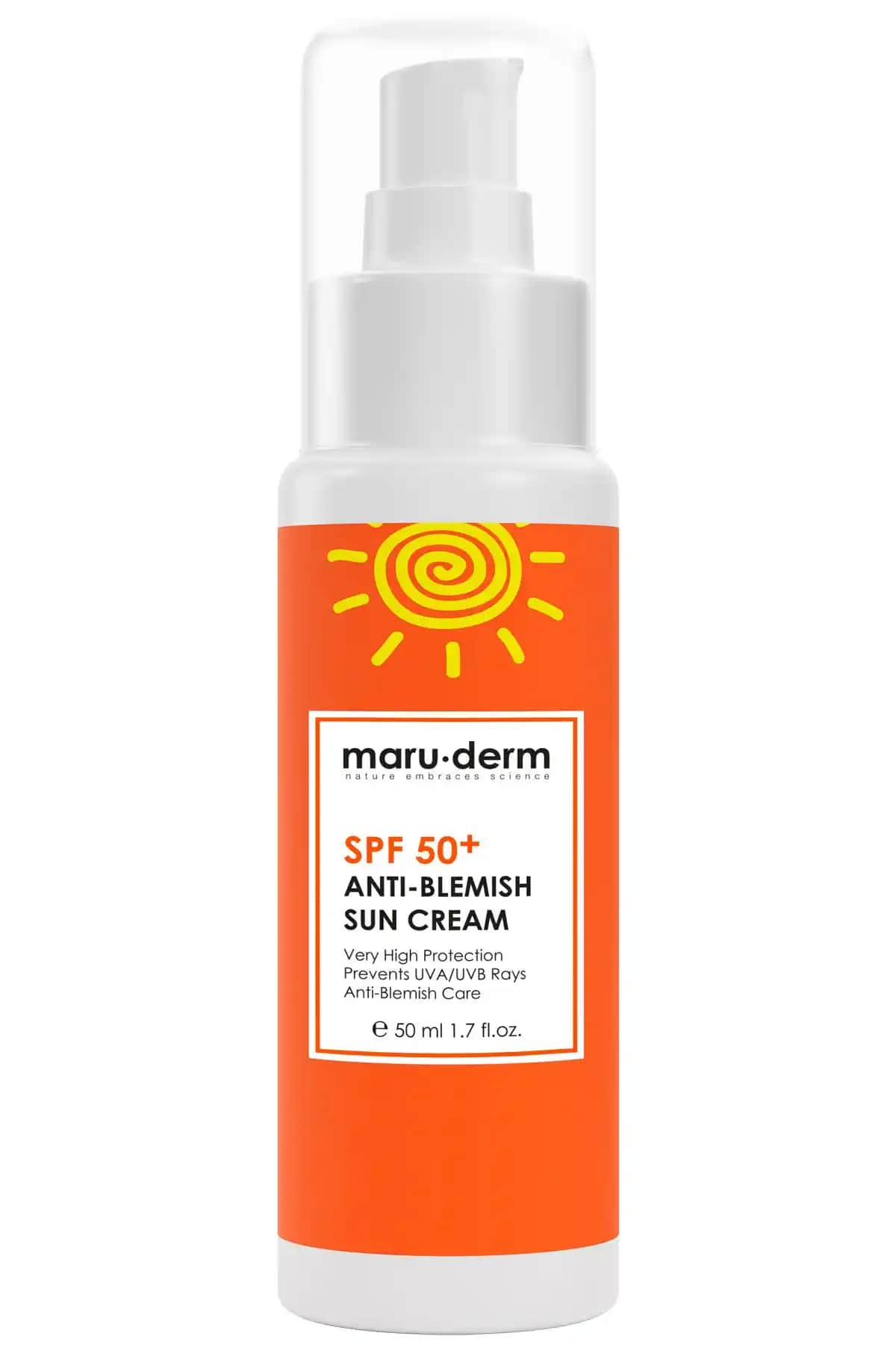 Maru.Derm SPF 50 Leke Karşıtı Güneş Kremi: Hassas Ciltler İçin Güçlü Koruma ve Leke Azaltıcı Özellikler