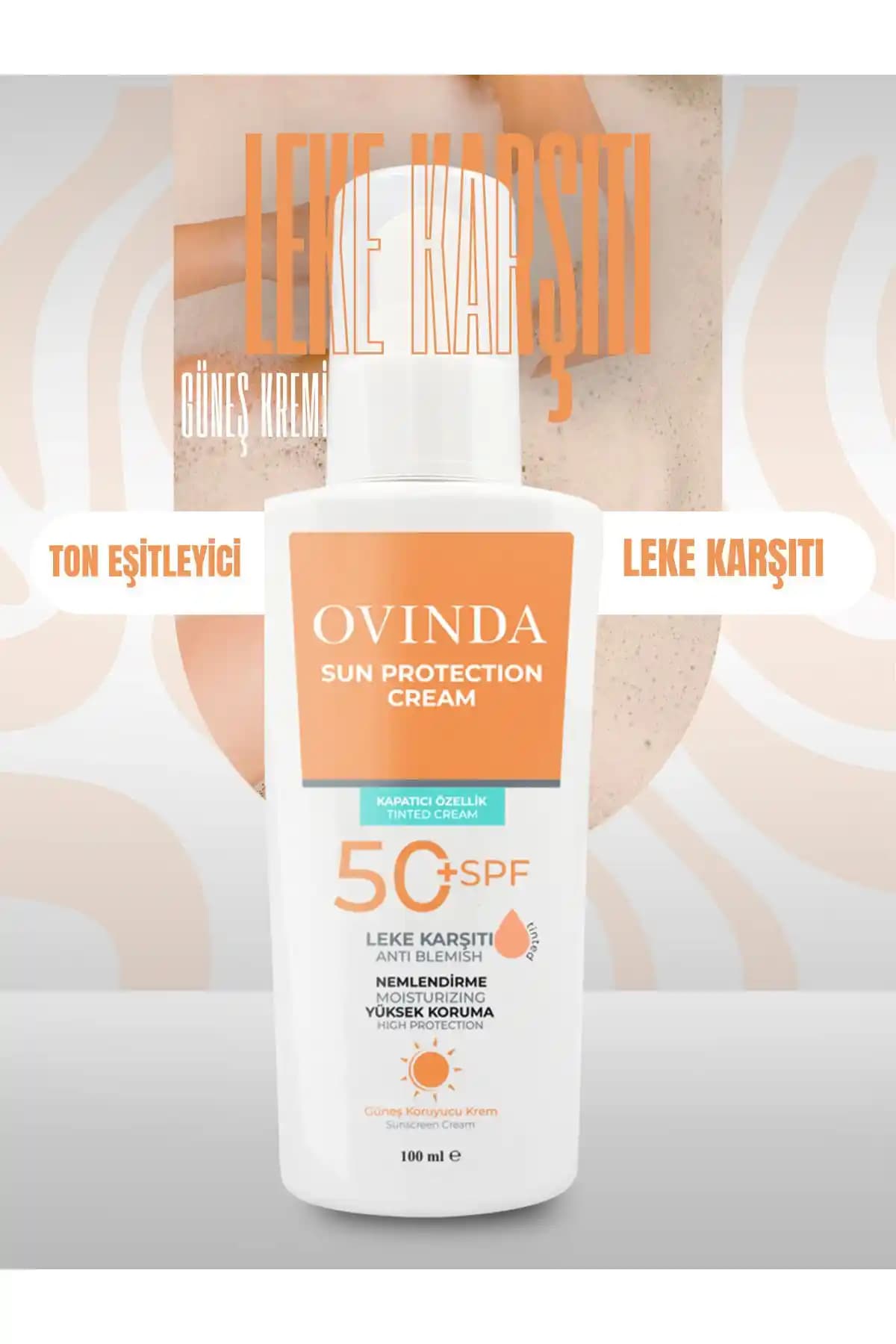 Ovinda Yüksek Koruma ve Leke Karşıtı Renkli Güneş Kremi SPF 50 ile Cilt Bakımında Yeni Dönem