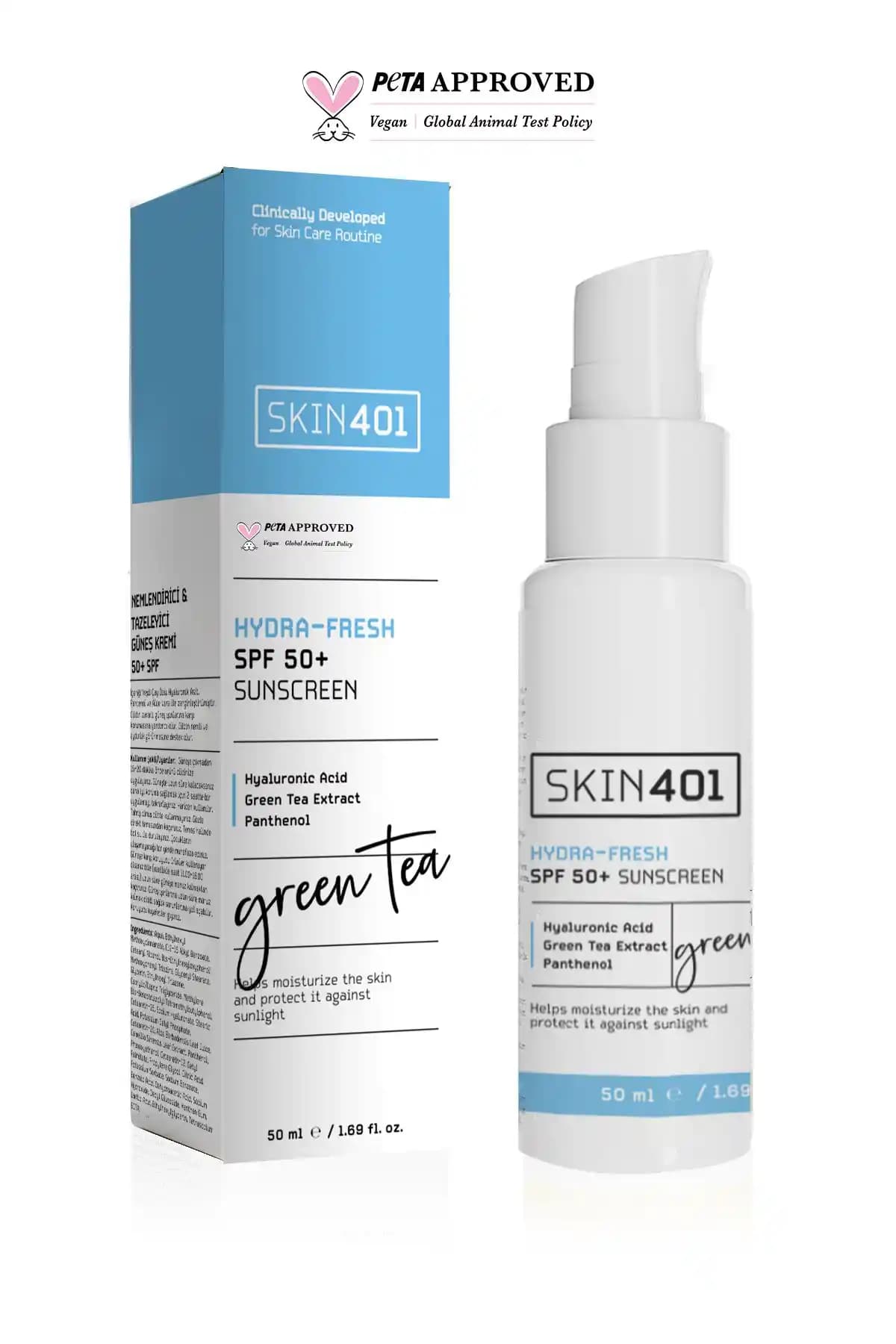 Skin401 SPF 50 Nemlendirici ve Tazeleci Güneş Kremi: Günlük Cilt Koruma ve Nemlendirme