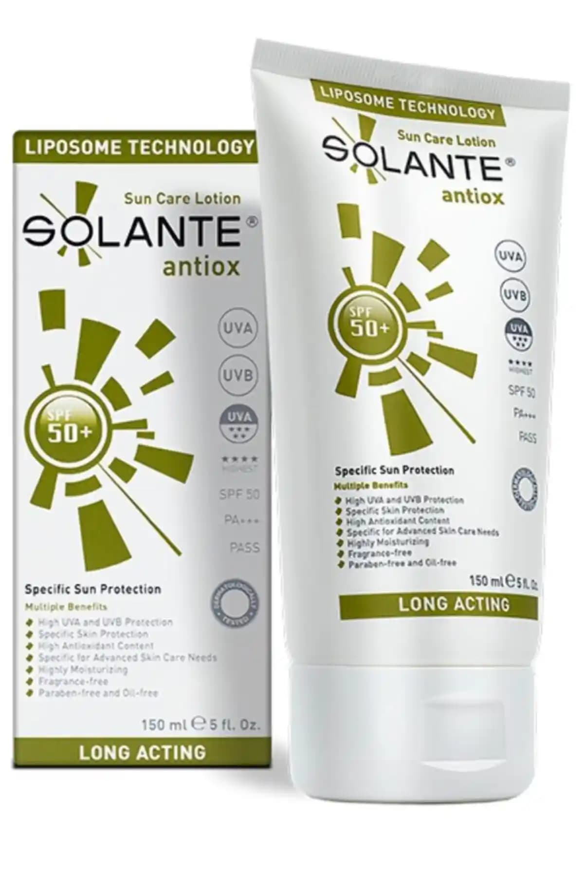 Solante Antiox SPF 50 Güneş Koruyucu Losyon: Yüksek Koruma ve Cilt Sağlığı Destekleyici