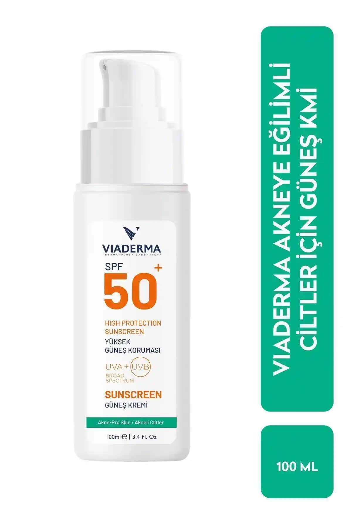 Viaderma Akne Karşıtı SPF 50 Güneş Kremi: Hassas ve Karma Ciltler İçin Güvenilir Koruma
