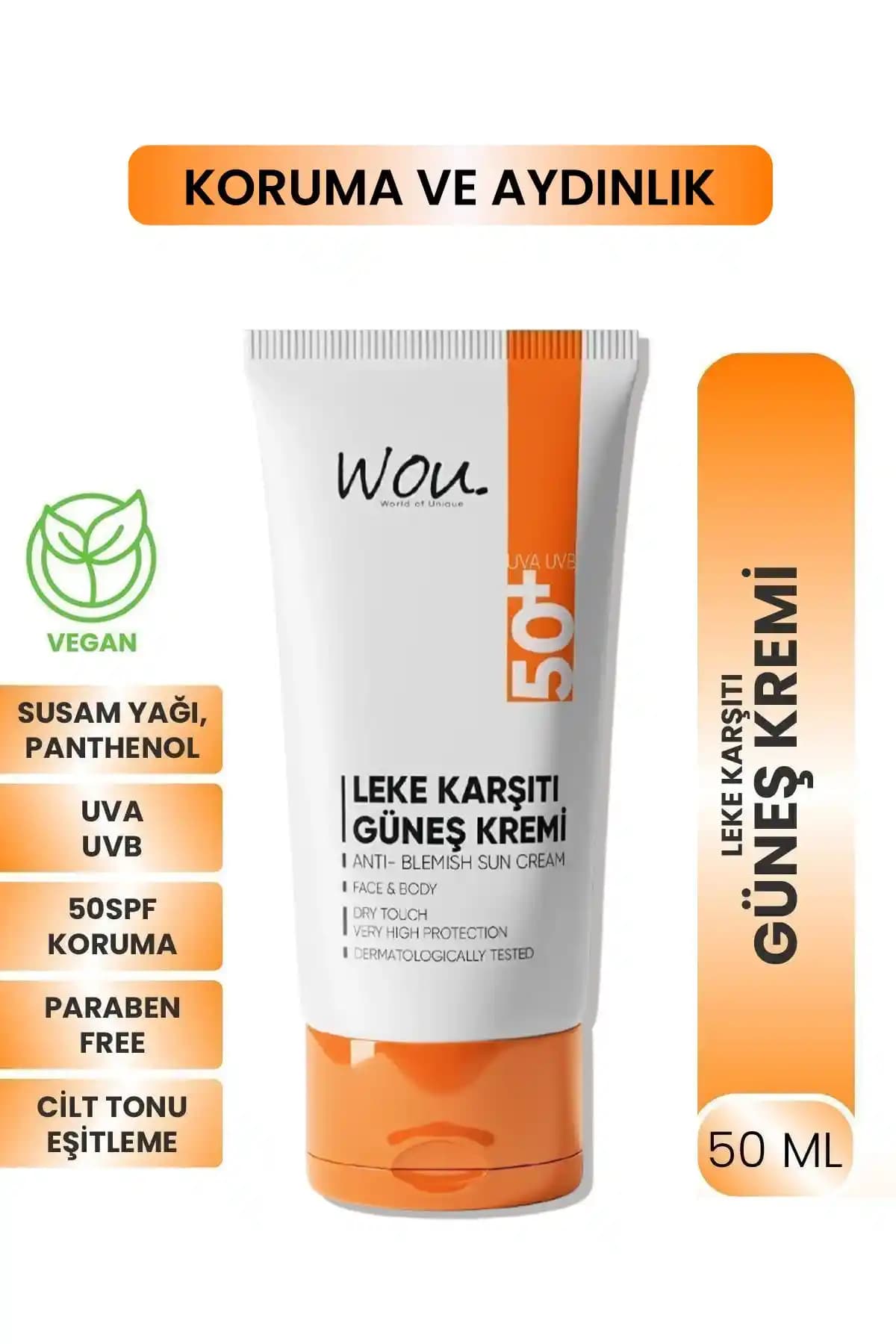 WOU Leke Karşıtı Yüksek Koruma Güneş Kremi SPF50 Detaylı İnceleme ve Kullanım Rehberi