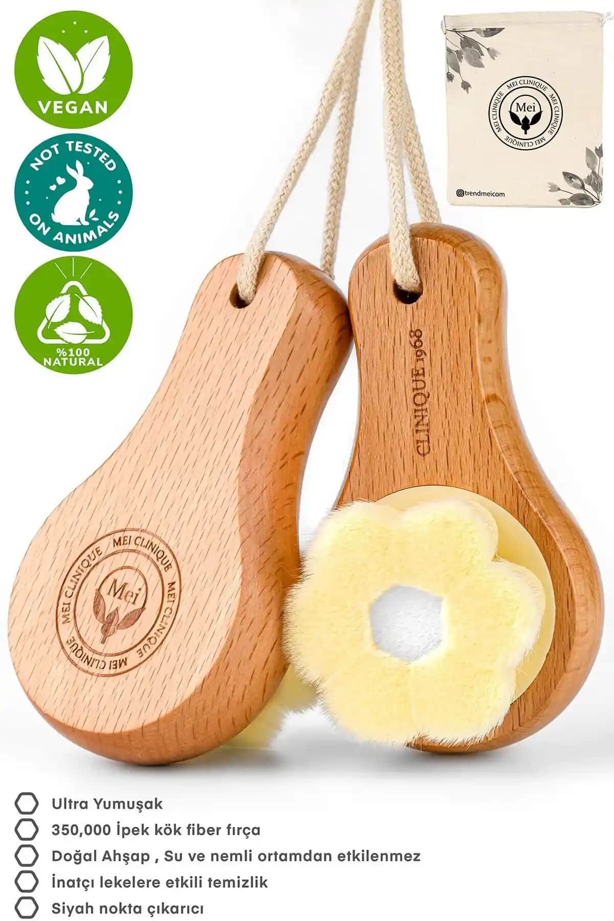 MEİ Yüz ve Cilt Bakım Temizleme Fırçası: Hassas ve Derinlemesine Temizlik İçin Uygun