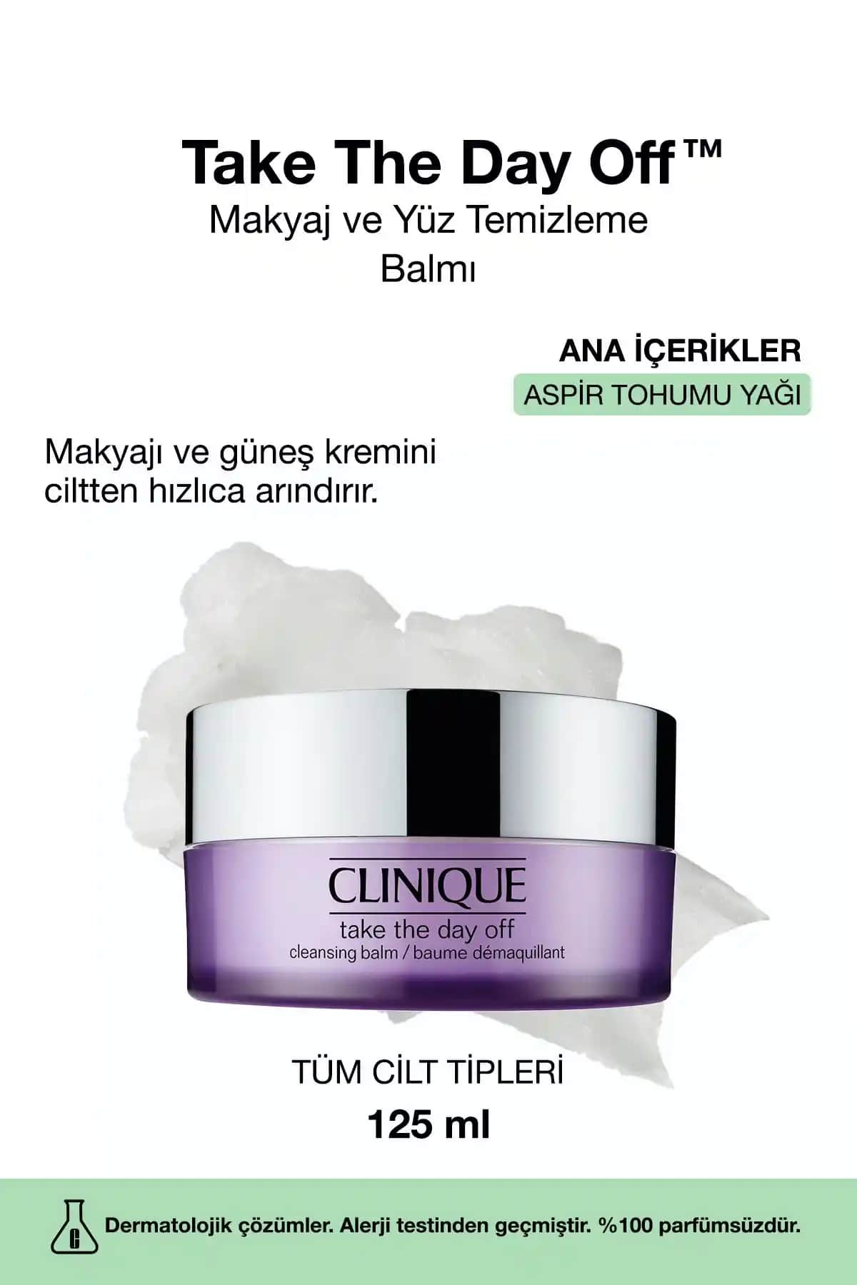 Clinique Take The Day Off Makyaj ve Yüz Temizleme Balmı: Derinlemesine Temizlik ve Cilt Bakımı