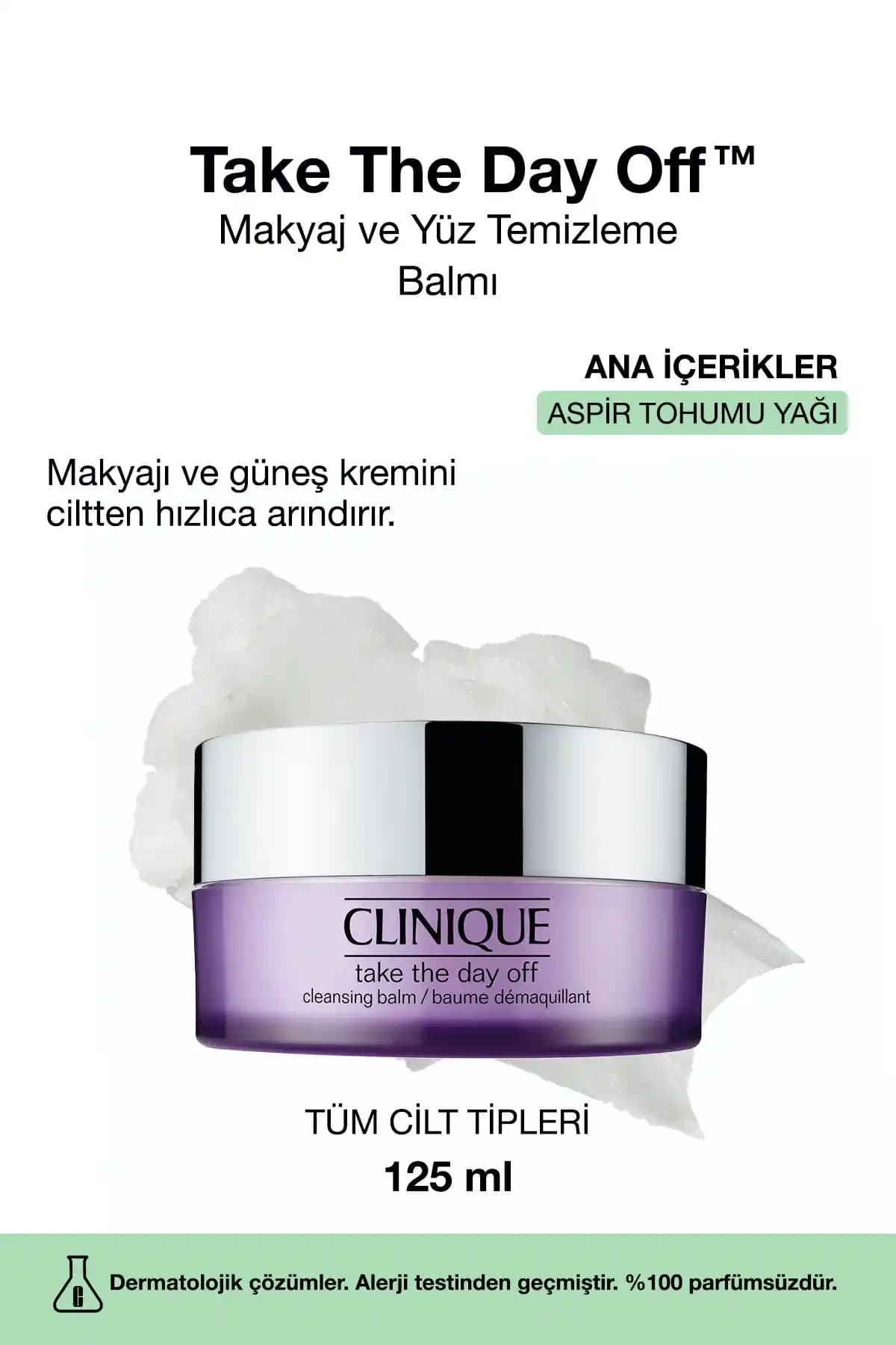 Clinique Take The Day Off Makyaj ve Yüz Temizleme Balmı: Derinlemesine Temizlik ve Cilt Bakımı