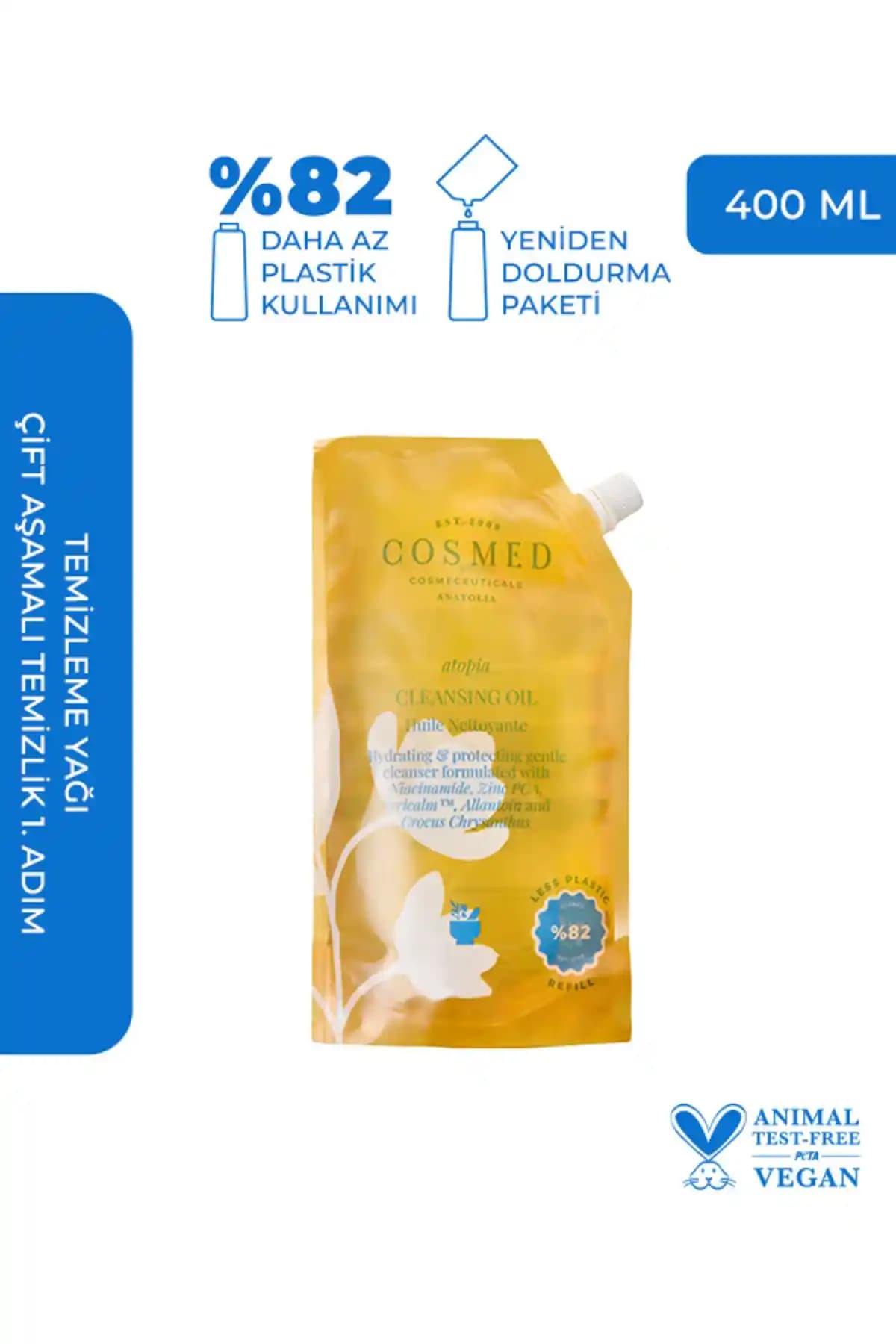 COSMED Cleansing Oil Refill: Doğal ve Etkili Yağ Bazlı Yüz ve Vücut Temizleme Yağı