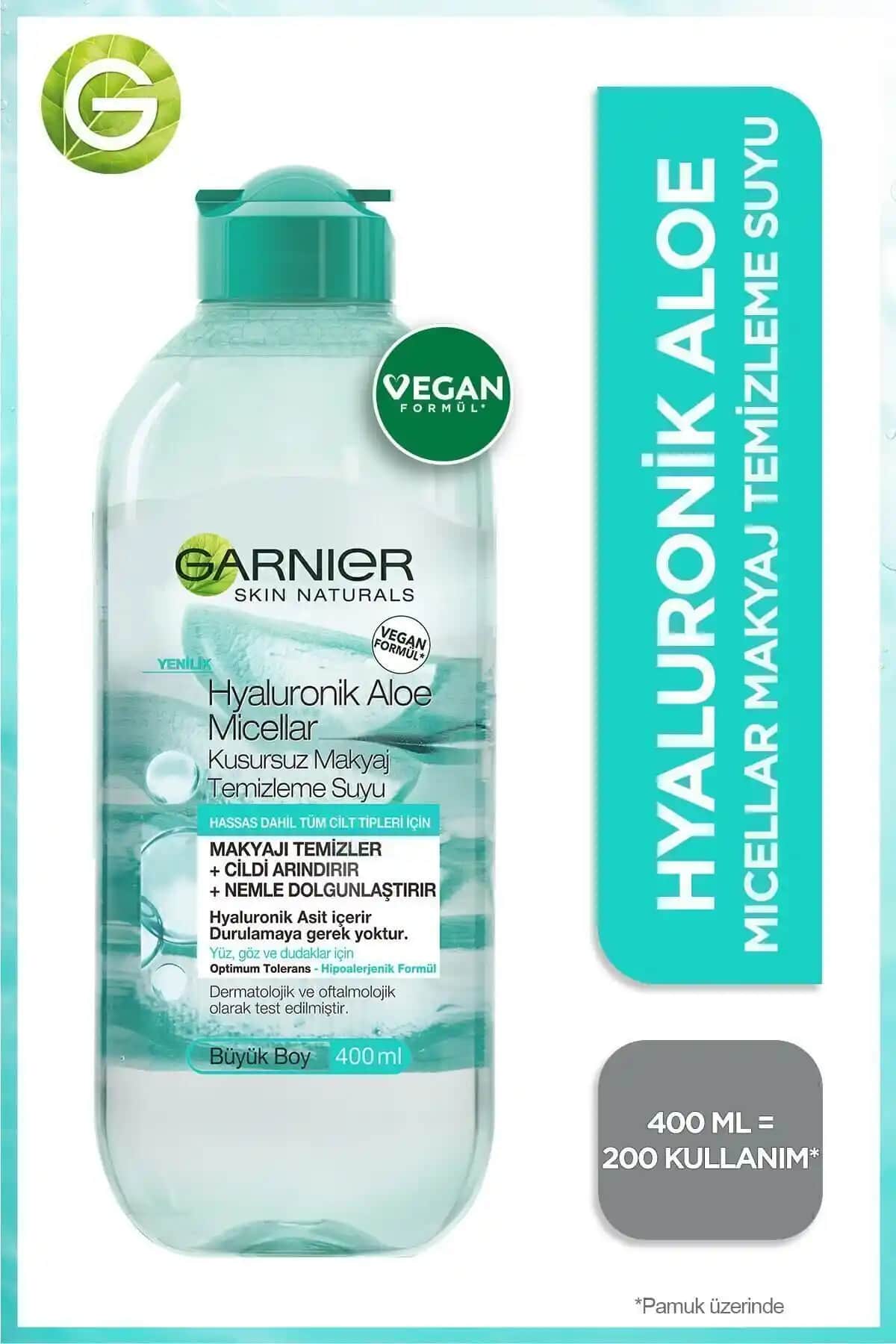 Garnier Hyaluronik Aloe Micellar Su: Hassas Ciltler İçin Temizleme ve Nemlendirme Çözümü