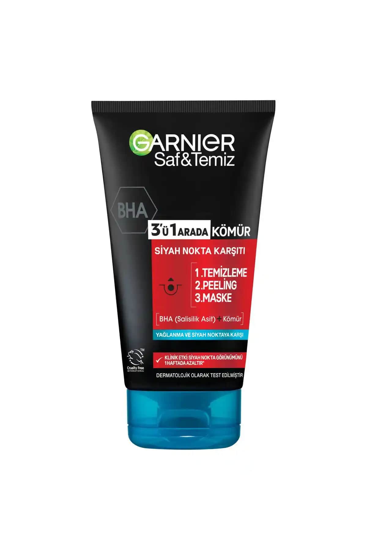 Garnier Saf ve Temiz Yüz Temizleyici Demikit ile Derinlemesine Temizlik ve Siyah Nokta Azaltma