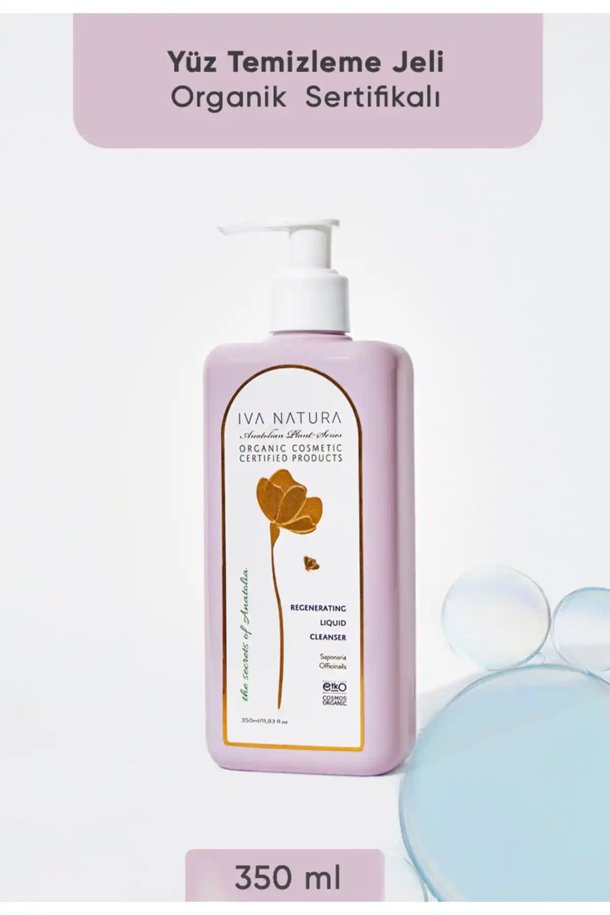 Iva Natura Organik Sertifikalı Yüz Temizleme Jeli 350 ml Doğal ve Güvenilir Bakım