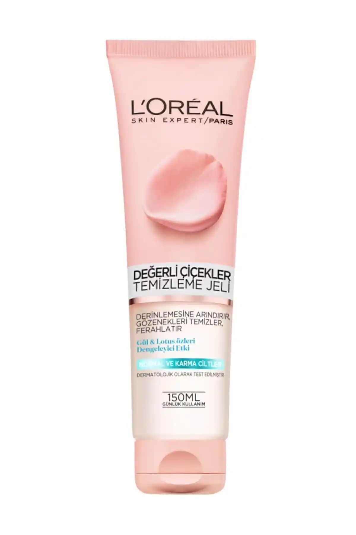 L'Oreal Paris Değerli Çiçekler Temizleme Jeli: Karma ve normal ciltler için etkili temizlik çözümü