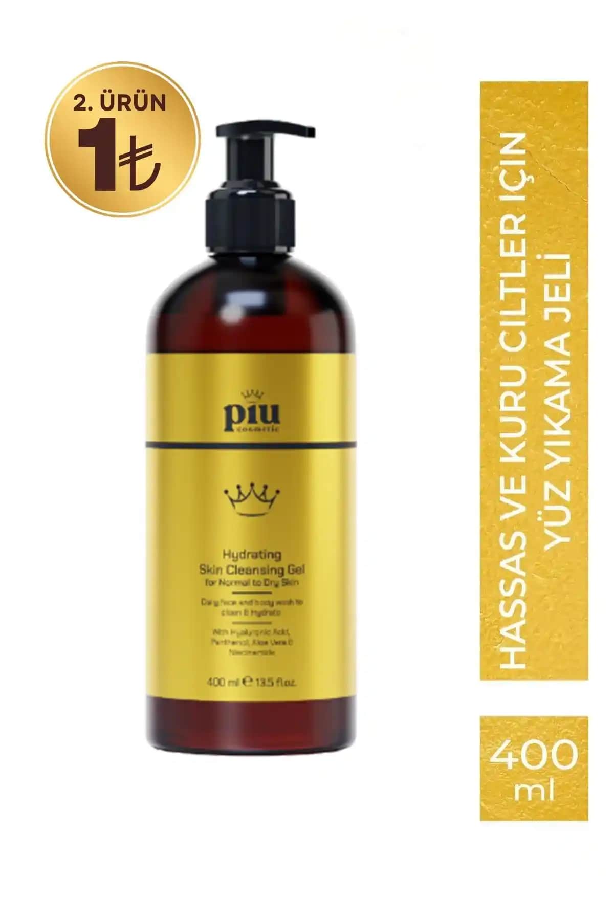 Piu Cosmetic Hassas ve Kuru Ciltler İçin Yüz Yıkama Jeli - Nemlendirici ve Yatıştırıcı Özellikler