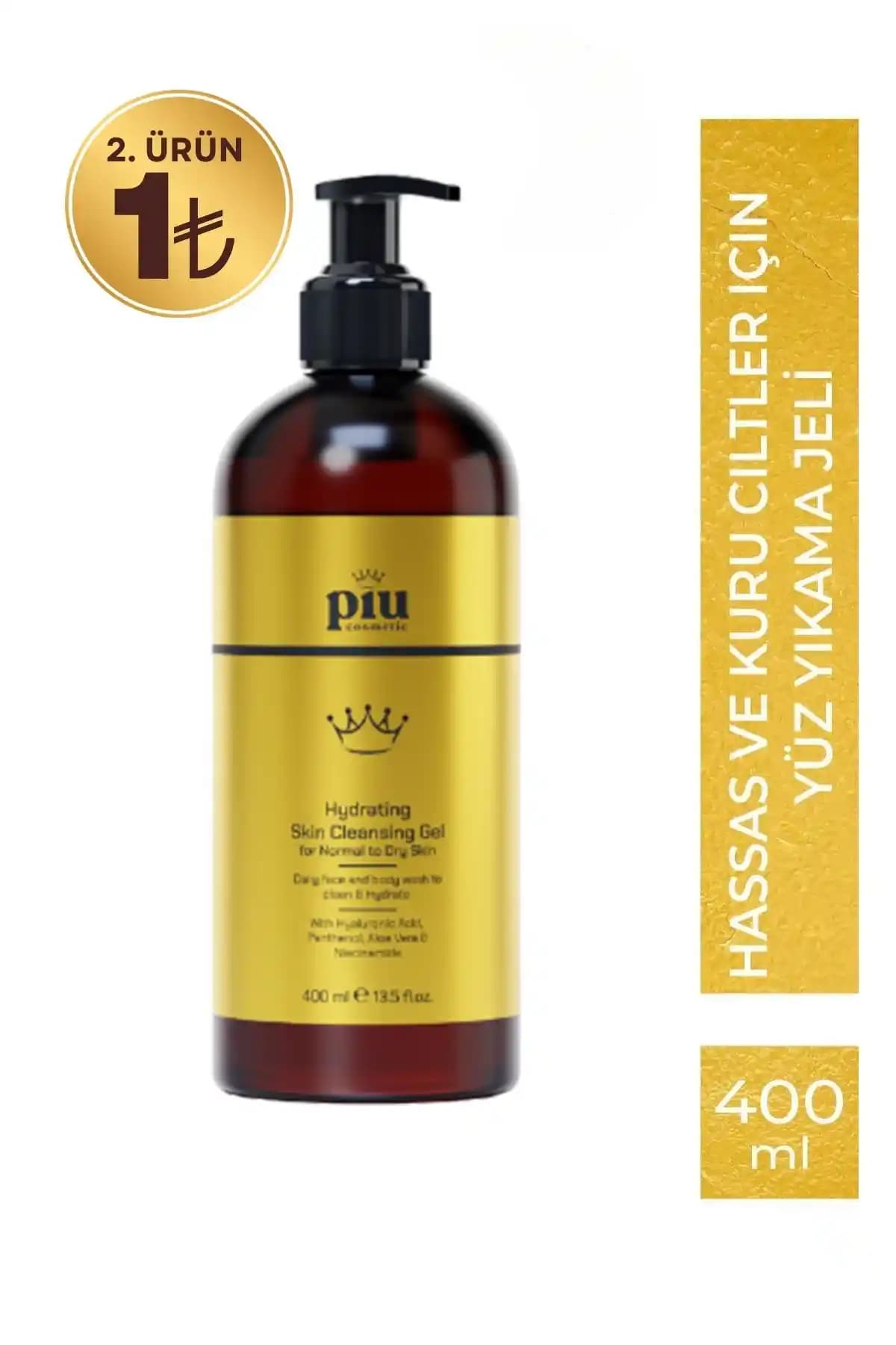 Piu Cosmetic Hassas ve Kuru Ciltler İçin Yüz Yıkama Jeli - Nemlendirici ve Yatıştırıcı Özellikler