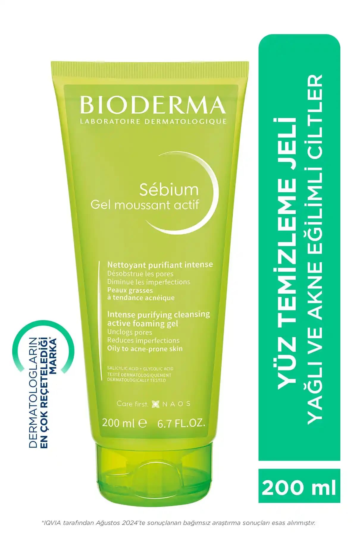 Bioderma Sebium Yağlı ve Akne Eğilimli Ciltler İçin Derinlemesine Temizleyici Jel