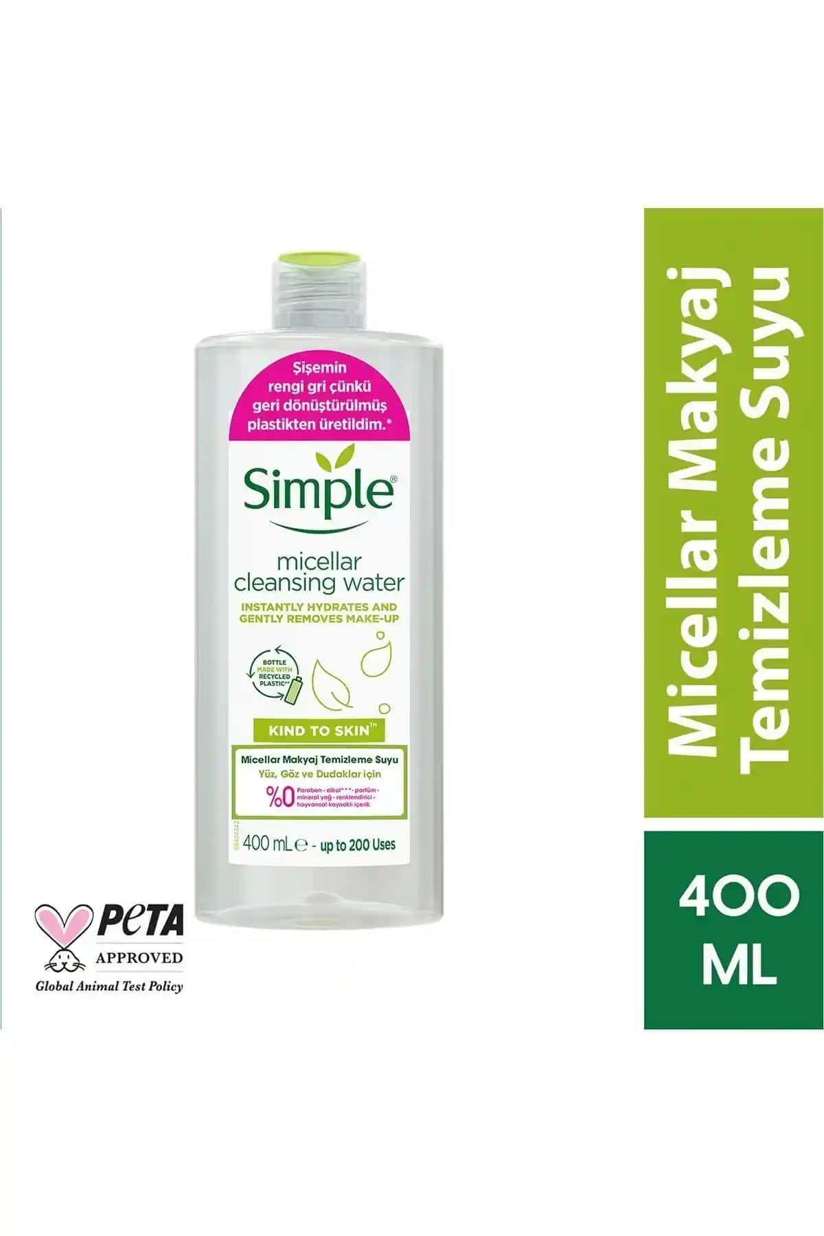 Simple Kind To Skin Mikellar Makyaj Temizleme Suyu Hassas Ciltler İçin Güvenilir Çözüm