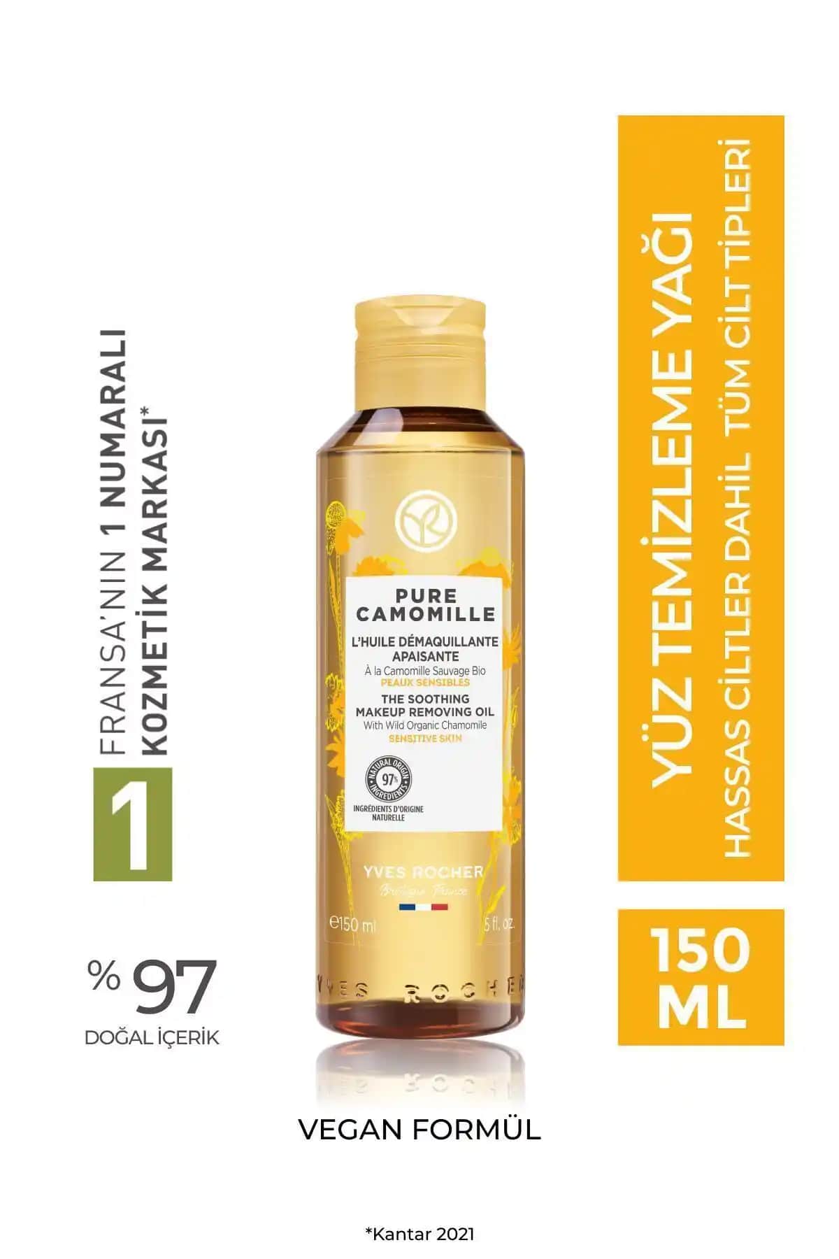 Yves Rocher Hassas Cilt İçin Organik Papatya Yatıştırıcı Temizleyici Ürünleri