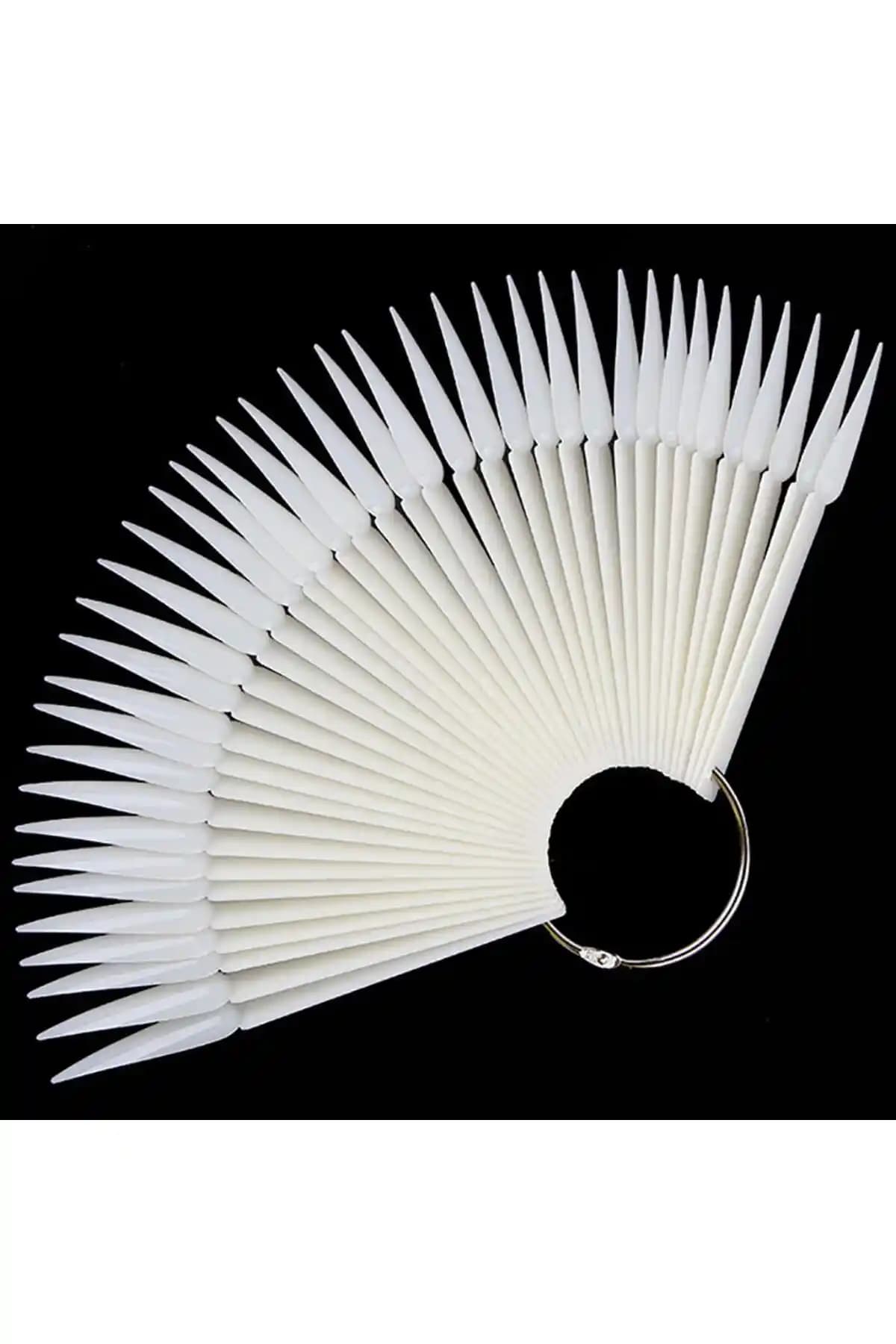 Aba Nails Kalıcı Oje Stiletto Renk Kartelası 50 Parça Profesyonel ve Günlük Kullanım İçin