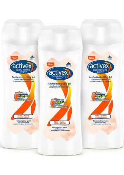 Activex Antibakteriyel Duş Jeli 3x450 ml ile hijyen ve bakımda yeni standartlar