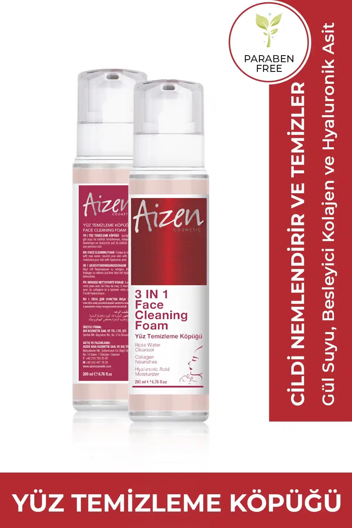 Aizen 3in1 Yüz Temizleme Köpüğü: Çok Yönlü Cilt Bakımında Etkili ve Güvenilir Çözüm