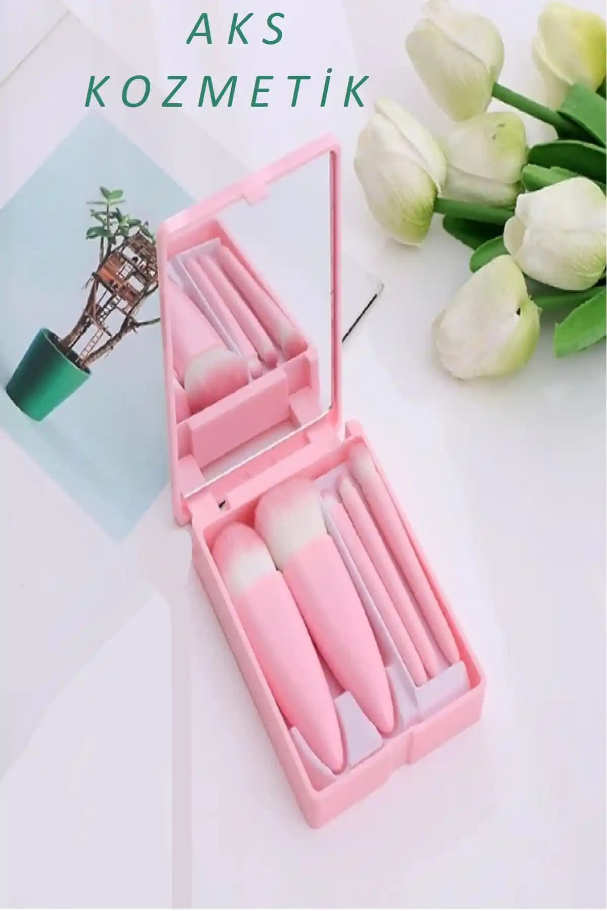 Aks Kozmetik Pembe Taşınabilir 5'li Makyaj Fırça Seti İncelemesi ve Kullanıcı Yorumları