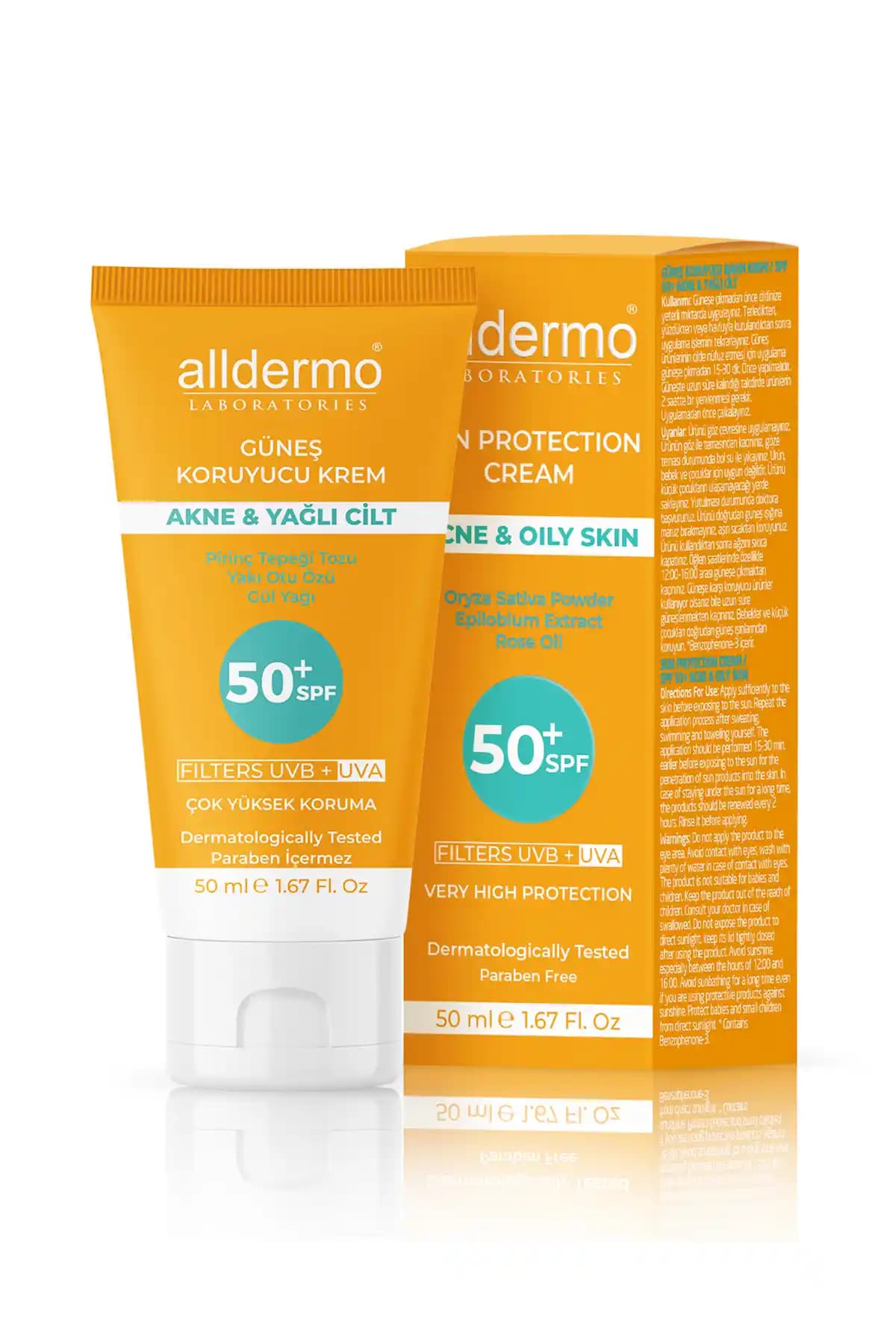 Alldermo SPF 50 Akne ve Yağlı Ciltler İçin Güneş Koruyucu Krem Özellikleri ve Kullanımı