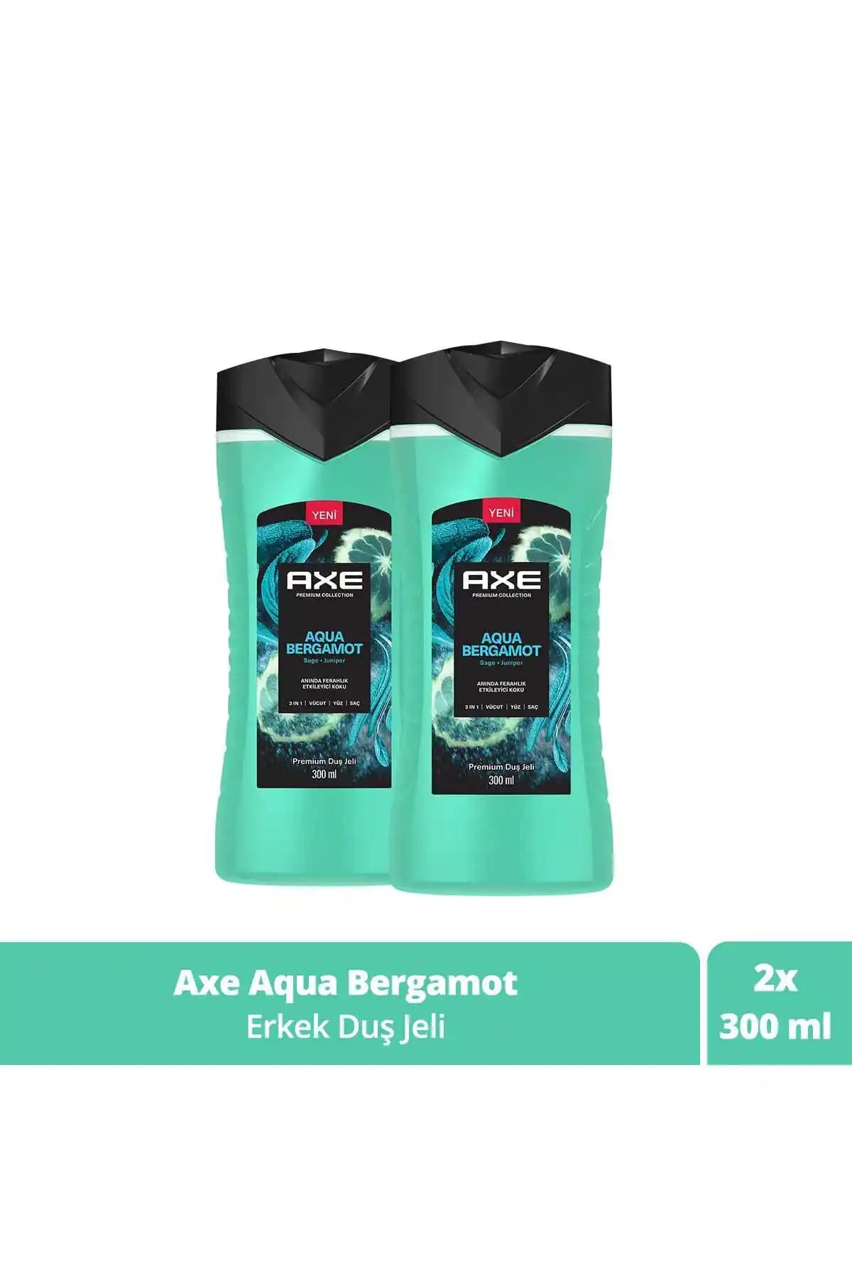 Axe Premium Collection Aqua Bergamot Duş Jeli Seti Çok Yönlü Temizlik ve Ferahlatıcı Koku Deneyimi