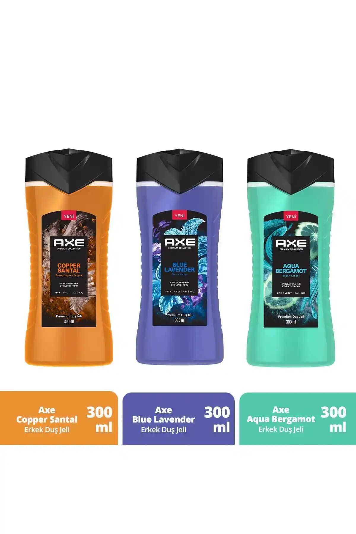 Axe Premium Collection Duş Jeli Serisi: Üç Farklı Aromasıyla Kalite ve Ferahlık