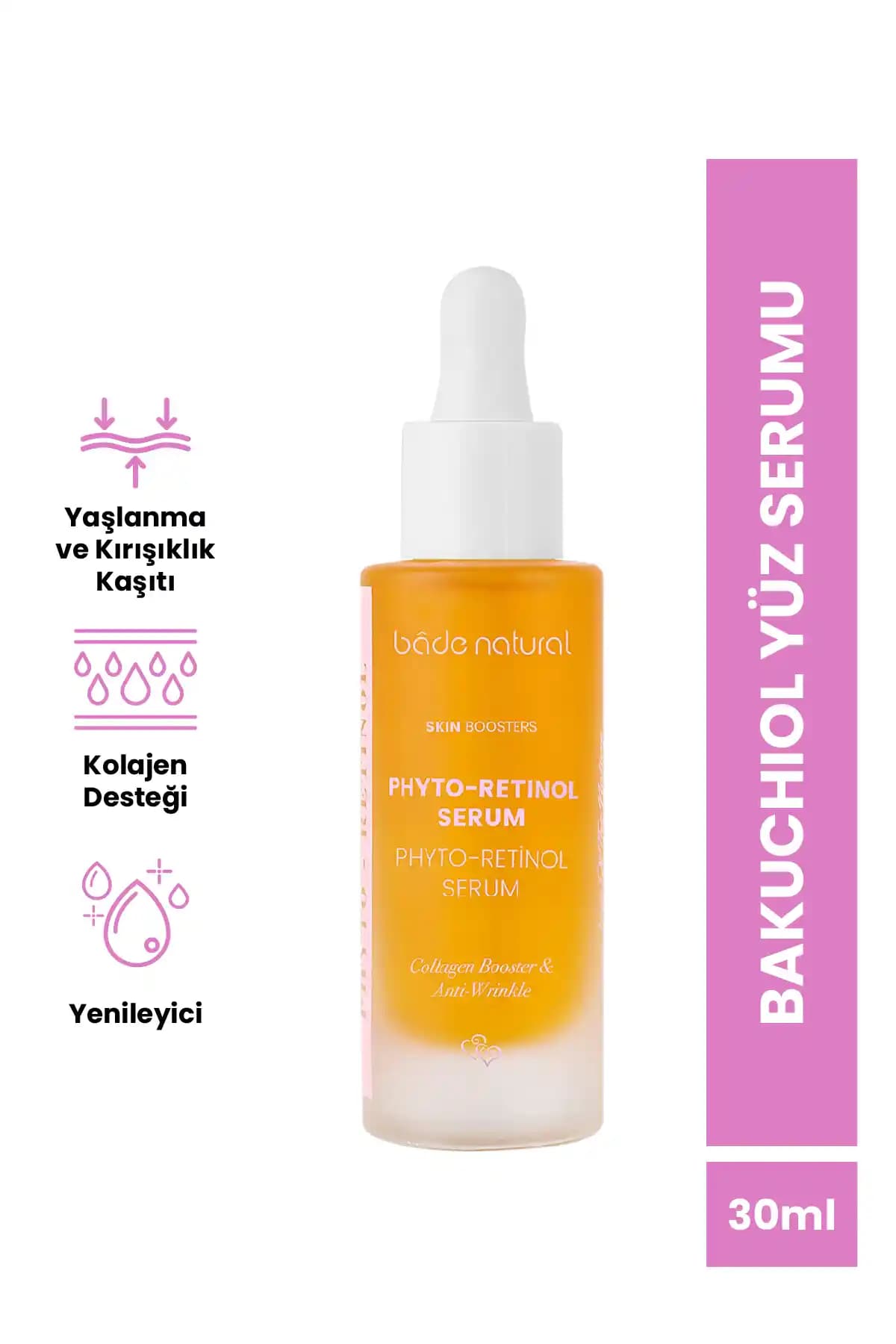 Bade Natural Bakuchiol Phyto Retinol Yüz Serumu: Doğal ve Güvenilir Yaşlanma Karşıtı Bakım