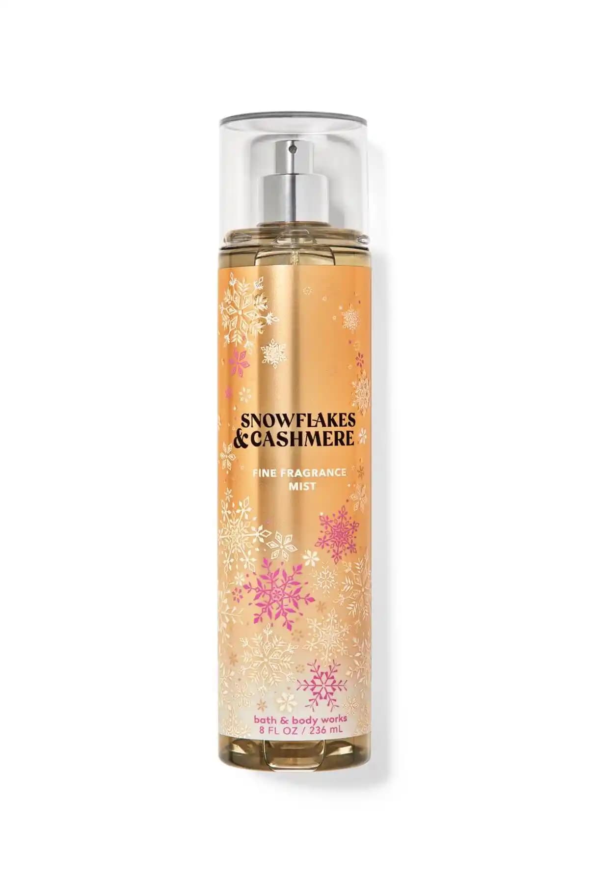 Bath & Body Works Snowflakes & Cashmere Kış İçin Hafif Tatlı Vücut Spreyi 200 ml