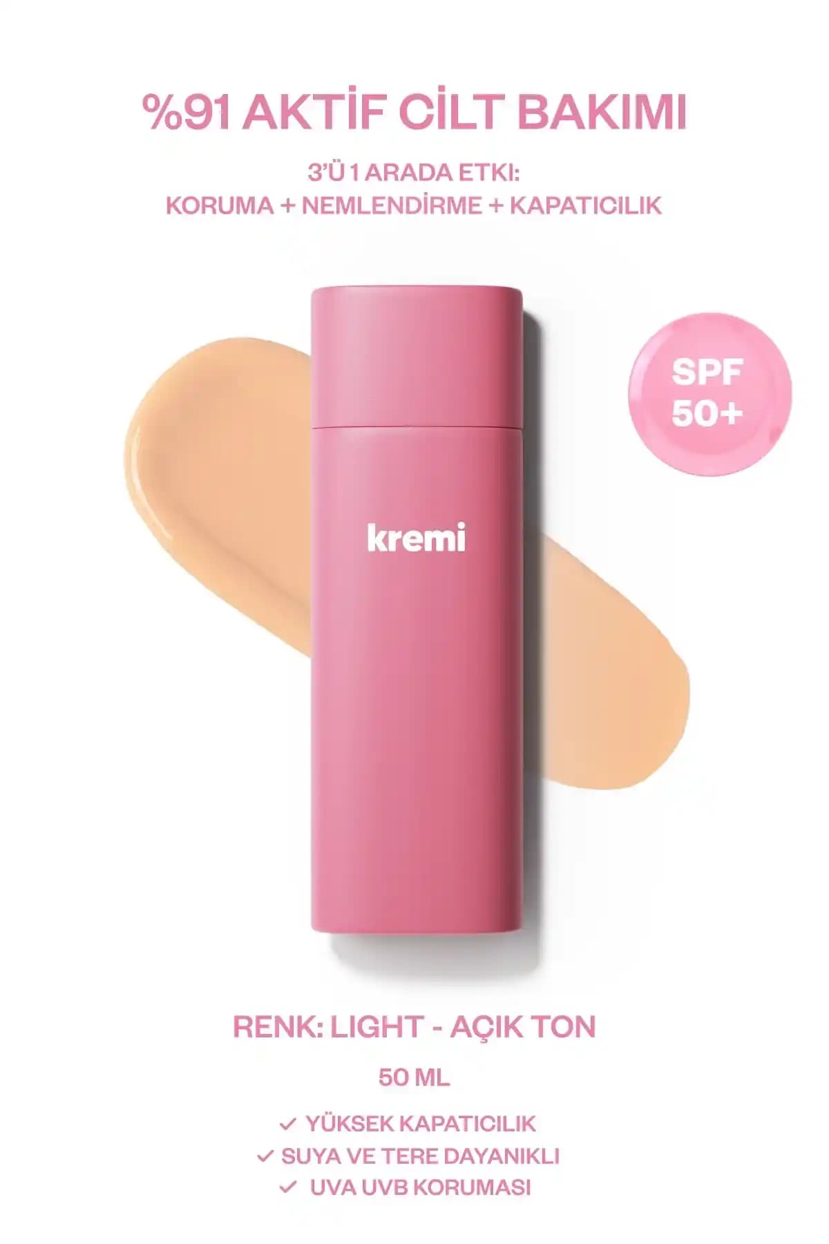 BB Krem SPF50 Günlük Kullanım İçin Yüksek Koruma ve Doğal Görünüm Sağlayan Ürün