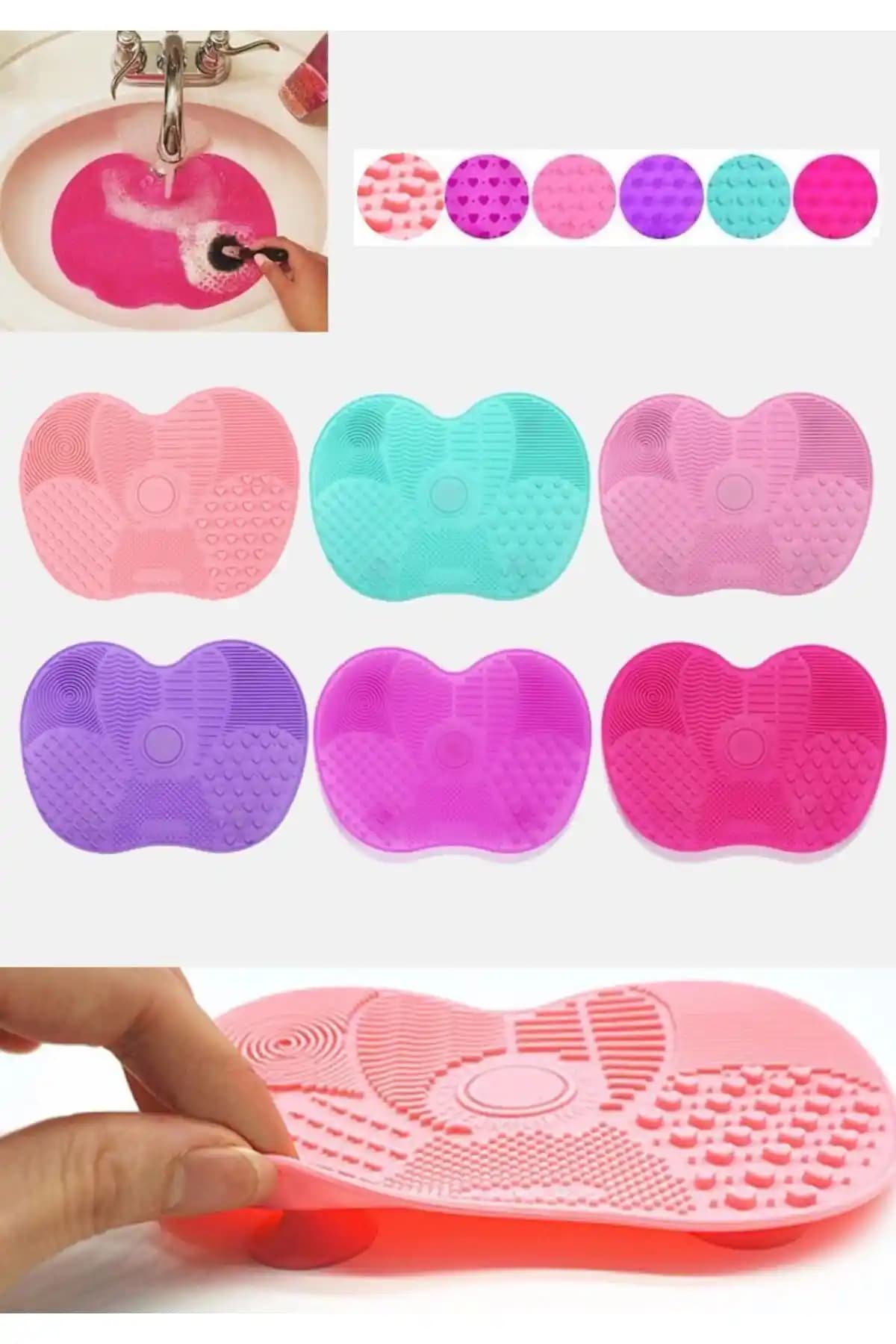 BİYUTREND Silikon Makyaj Fırçası Temizleme Pedi: Hijyenik ve Pratik Temizlik Çözümü