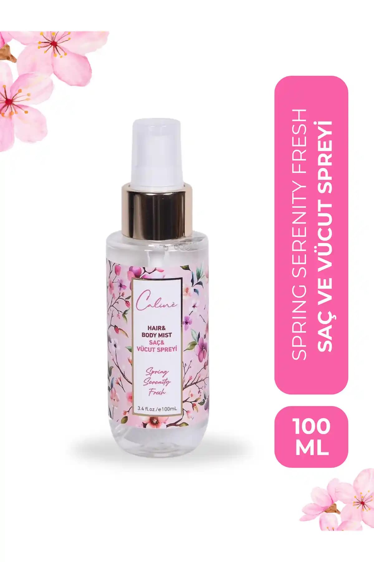 Caline Spring Serenity Fresh Saç ve Vücut Parfümü 100 Ml Ferah ve Kalıcı Çiçeksi Koku