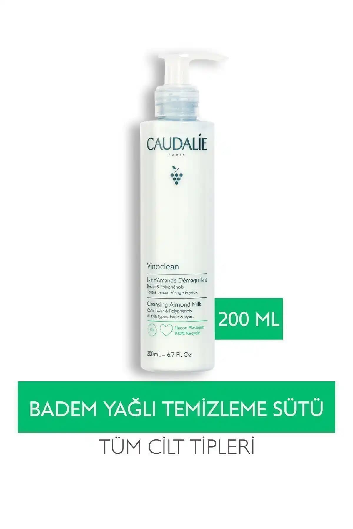 Caudalie Vinoclean Badem Yağlı Temizleme Sütü: Hassas Ciltler İçin Doğal ve Etkili Temizlik Çözümü