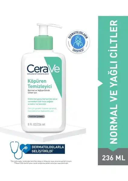 CeraVe Köpüren Temizleyici: Hassas ve Etkili Cilt Temizliği İçin Güvenilir Çözüm