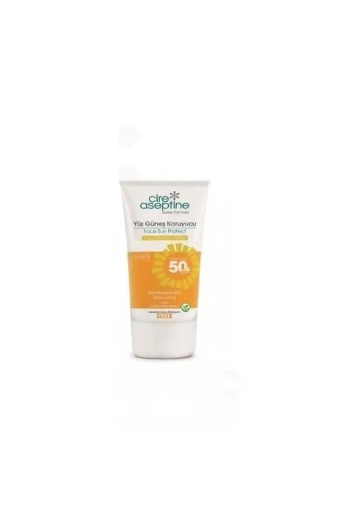 Cire Aseptine Yüz Güneş Koruyucu Kuru ve Normal Ciltler İçin SPF 50+ Güvenli Koruma