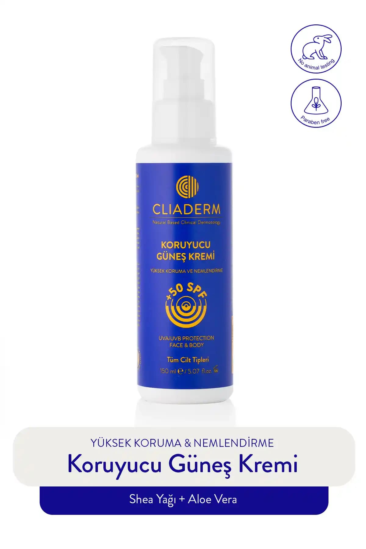 Cliaiderm SPF 50 Güneş Kremi: Yüksek Koruma ve Nem Sağlayan Doğal Formül