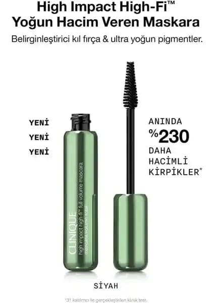 Clinique High Impact High-Fi Maskara ile Gözlerde Büyüleyici Hacim ve Uzun Süre Dayanıklılık