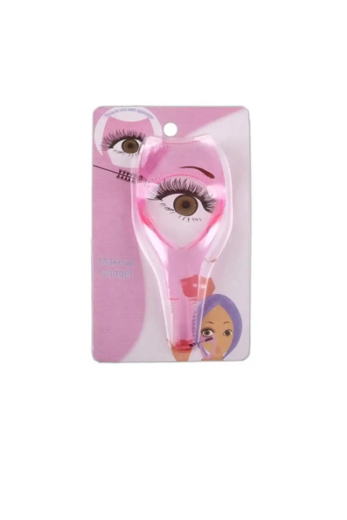 Çok Fonksiyonlu Kirpik Kıvırıcı Maskara Tarak Fırçası 3'ü 1 Arada Makyaj Aksesuarı