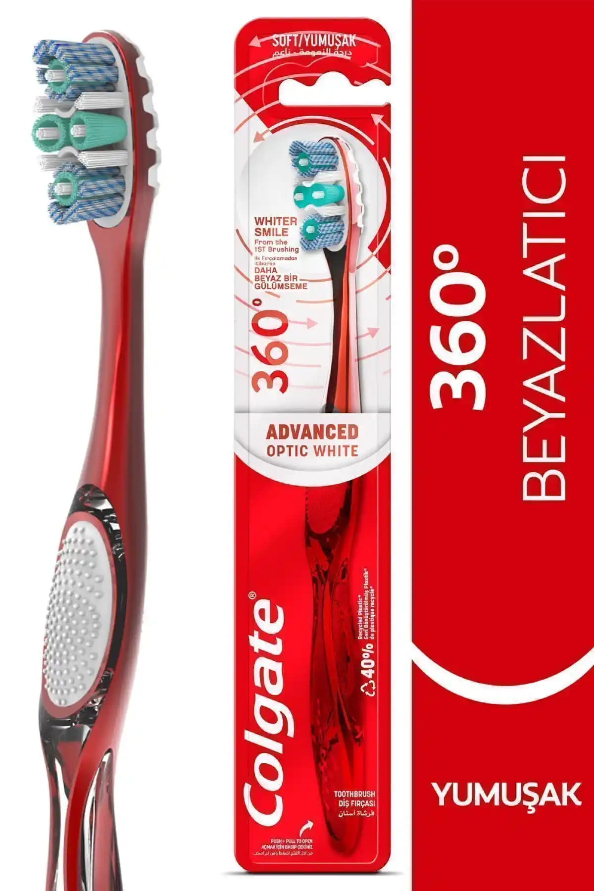 Colgate 360 Gelişmiş Optik Beyaz Yumuşak Beyazlatıcı Diş Fırçası İnceleme ve Kullanıcı Yorumları