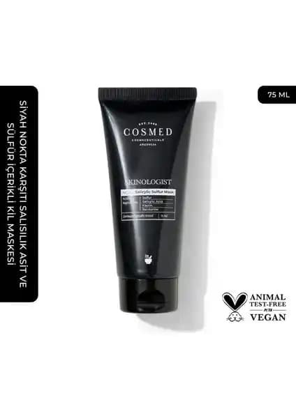 Cosmed Skinologist Salicylic Sulfur Mask: Siyah Nokta ve Gözenek Temizliğinde Etkili Çözüm