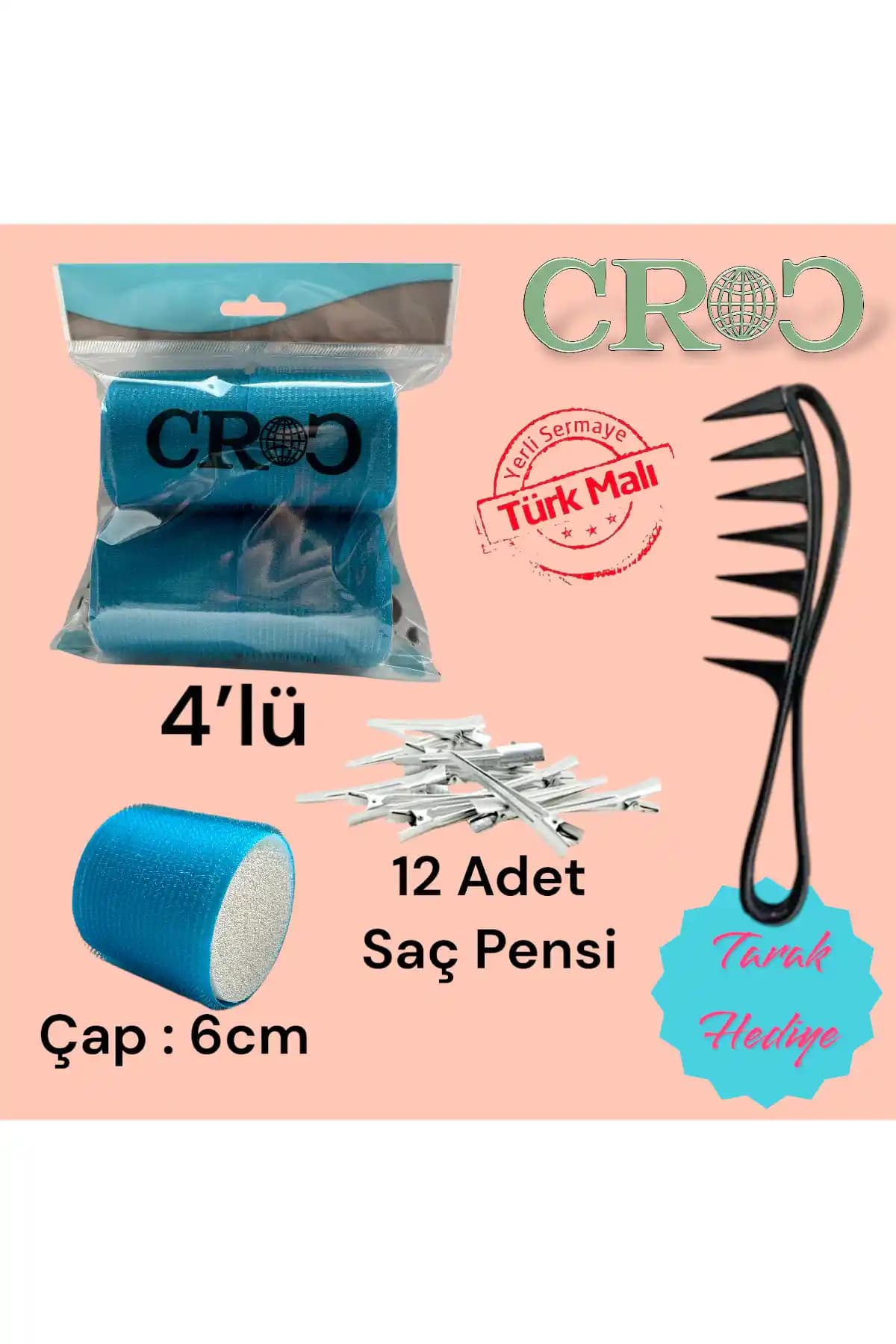 Croc 1208 Cırtlı Sünger Bigudi ile doğal ve kalıcı saç dalgaları oluşturma yöntemi