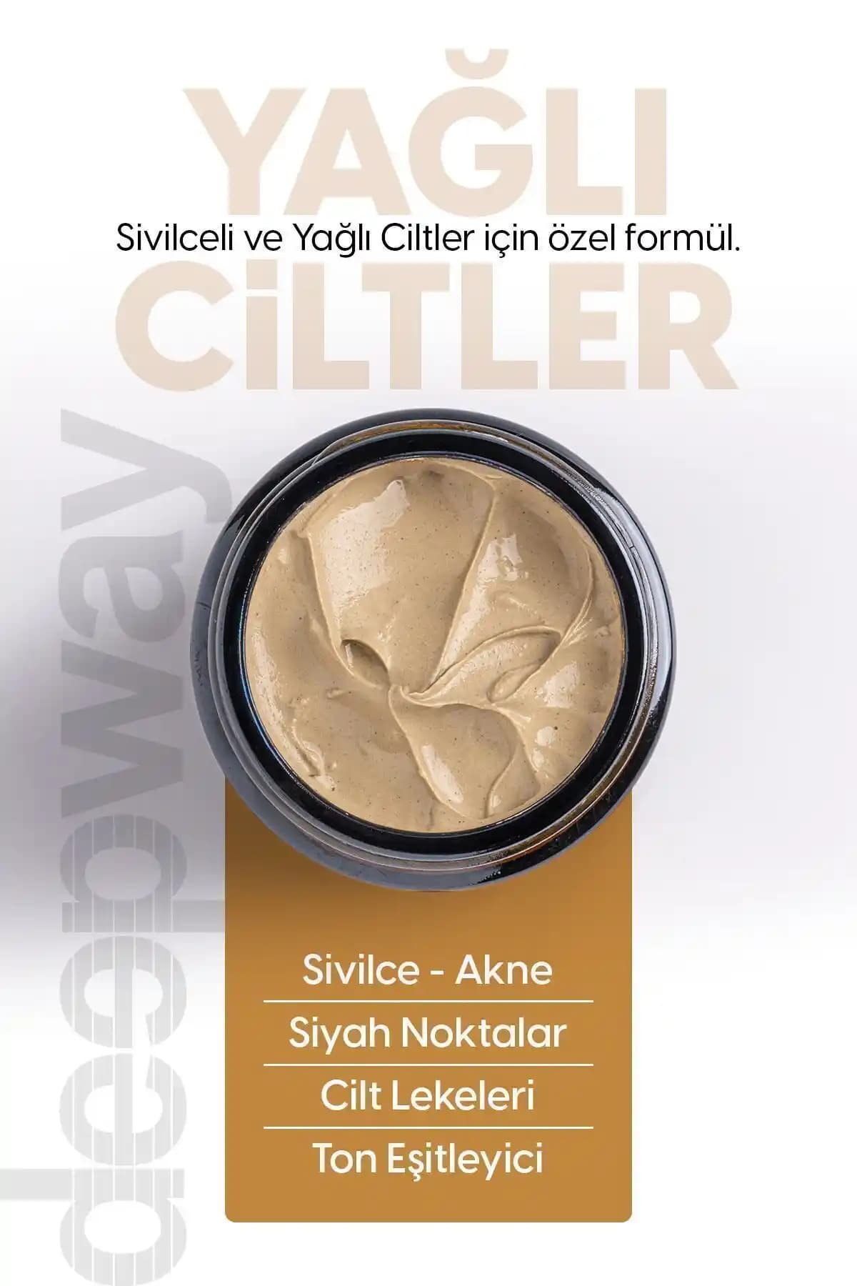 Deep Way Deepway Yüz Maskesi Yağlı ve Akneli Ciltler İçin Doğal Çözüm ve Etkili Bakım