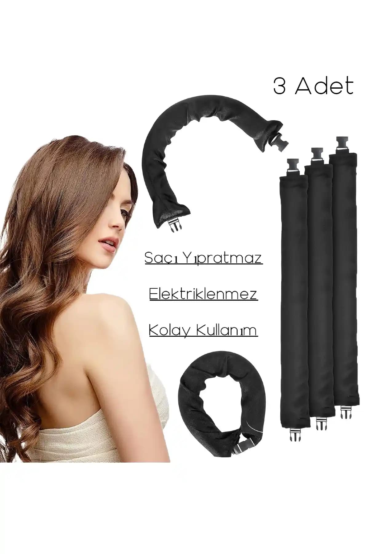 Deko Dekor Siyah Saten Saç Şekillendirici: Şıklık ve Pratiklik Sunan Doğal Dalga Çözümü