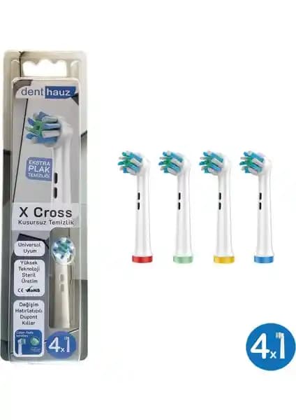 Denthauz x Cross Diş Fırçası Başlığı: Oral-B Uyumlu ve Hassas Temizlik Çözümü
