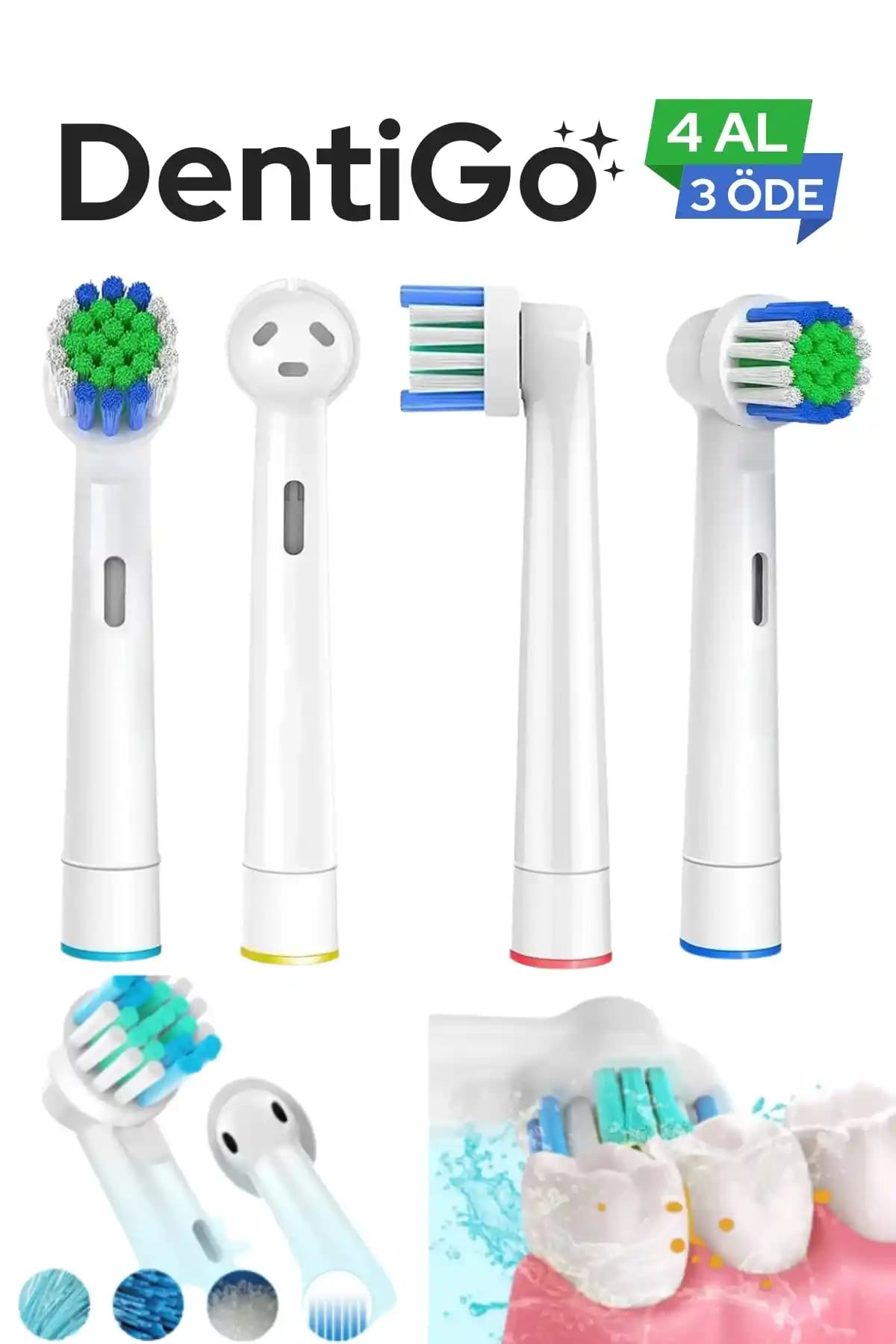 DentiGo Braun Oral B Yedek Başlıklarıyla Etkili ve Konforlu Diş Temizliği Deneyimi