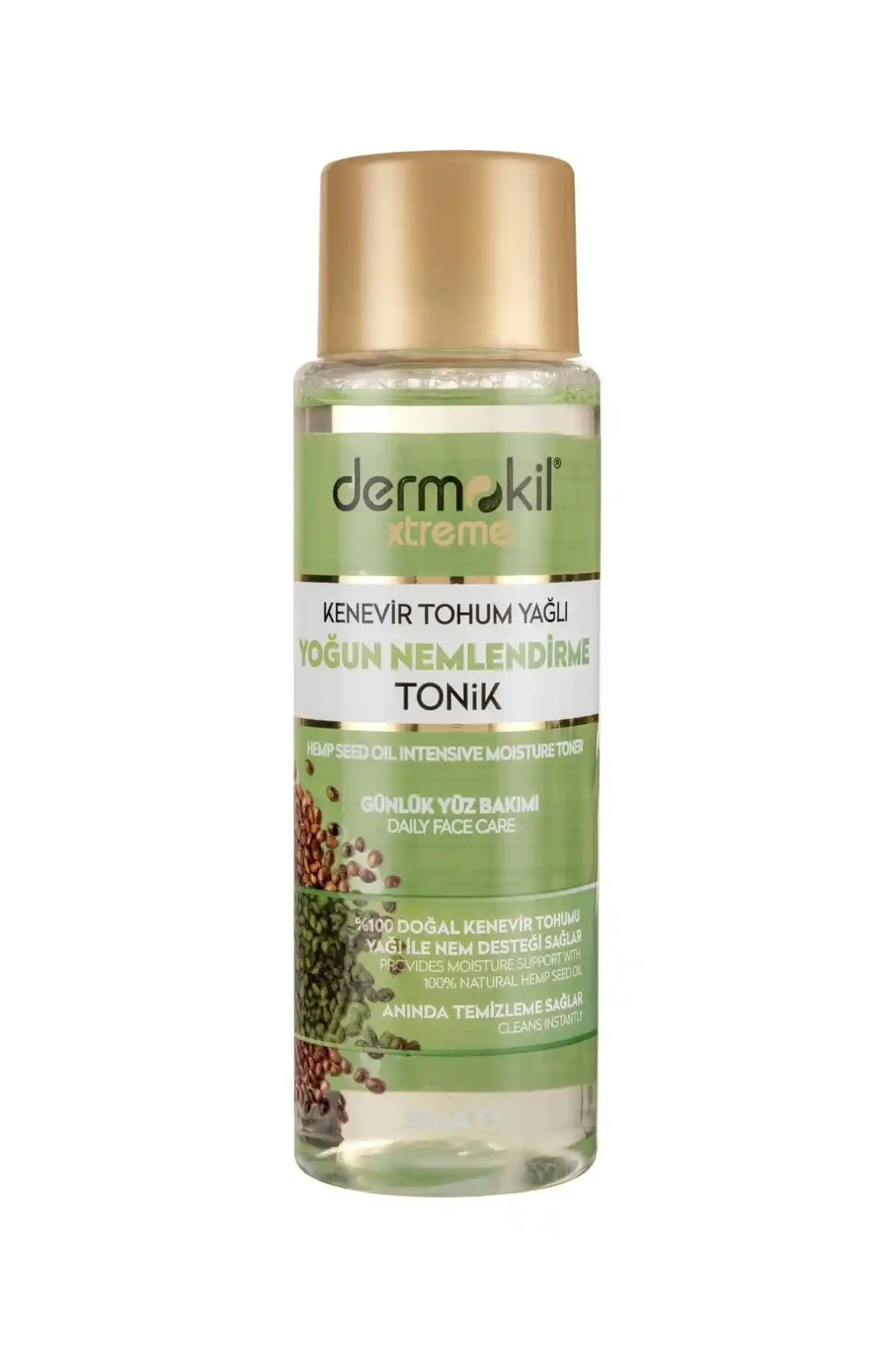 Dermokil Kenevir Tohumu Yağlı Yoğun Nemlendirme Tonik: Tüm Cilt Tipleri İçin Güçlü Nem ve Gözenek Sıkılaştırıcı