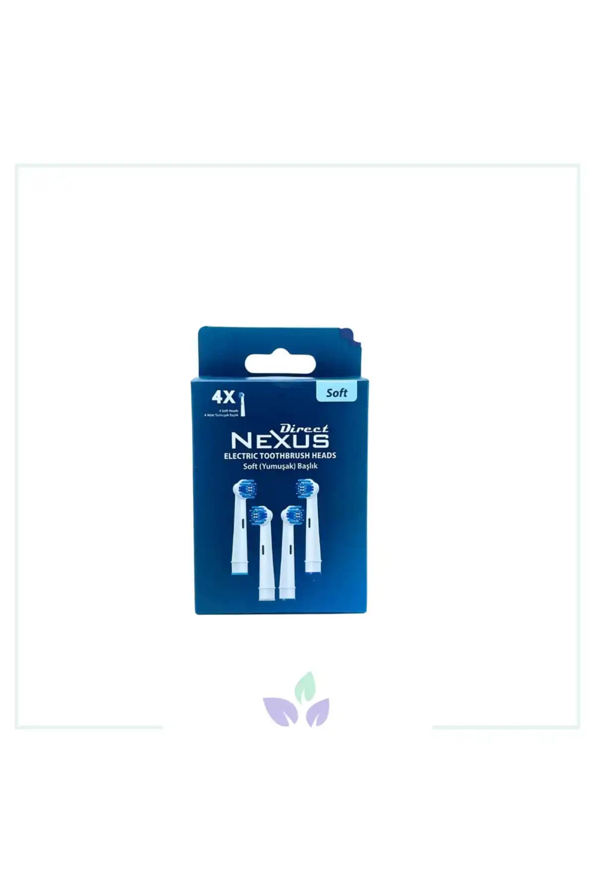Direct NEXUS Oral-b Uyumlu Yu<muş>ak Elektrikli Diş Fırçası Yedek Başlıkları 4'lü Soft Hassas Temizlik