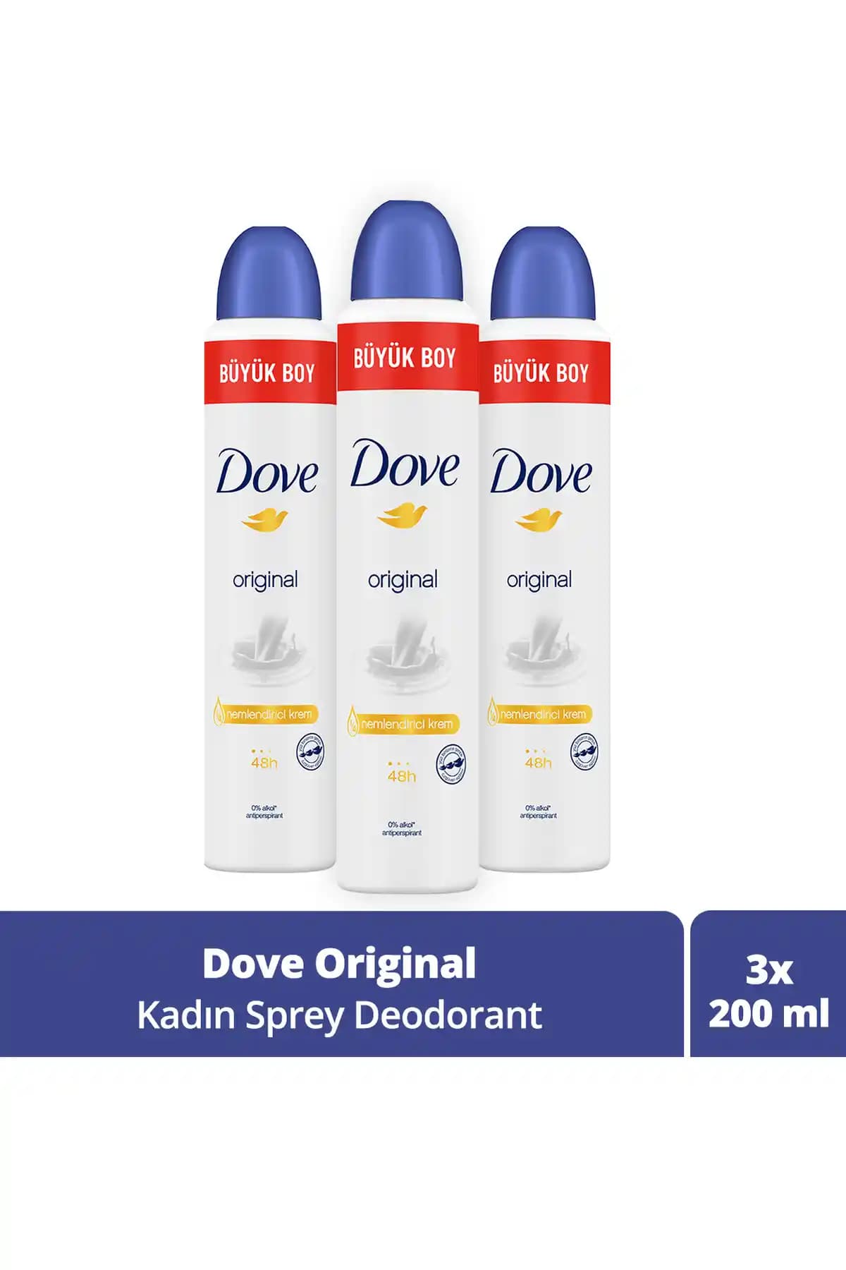 Dove Kadın Sprey Deodorant Original: Günlük Ferahlık ve Kalıcı Koruma Sağlayan Ürün