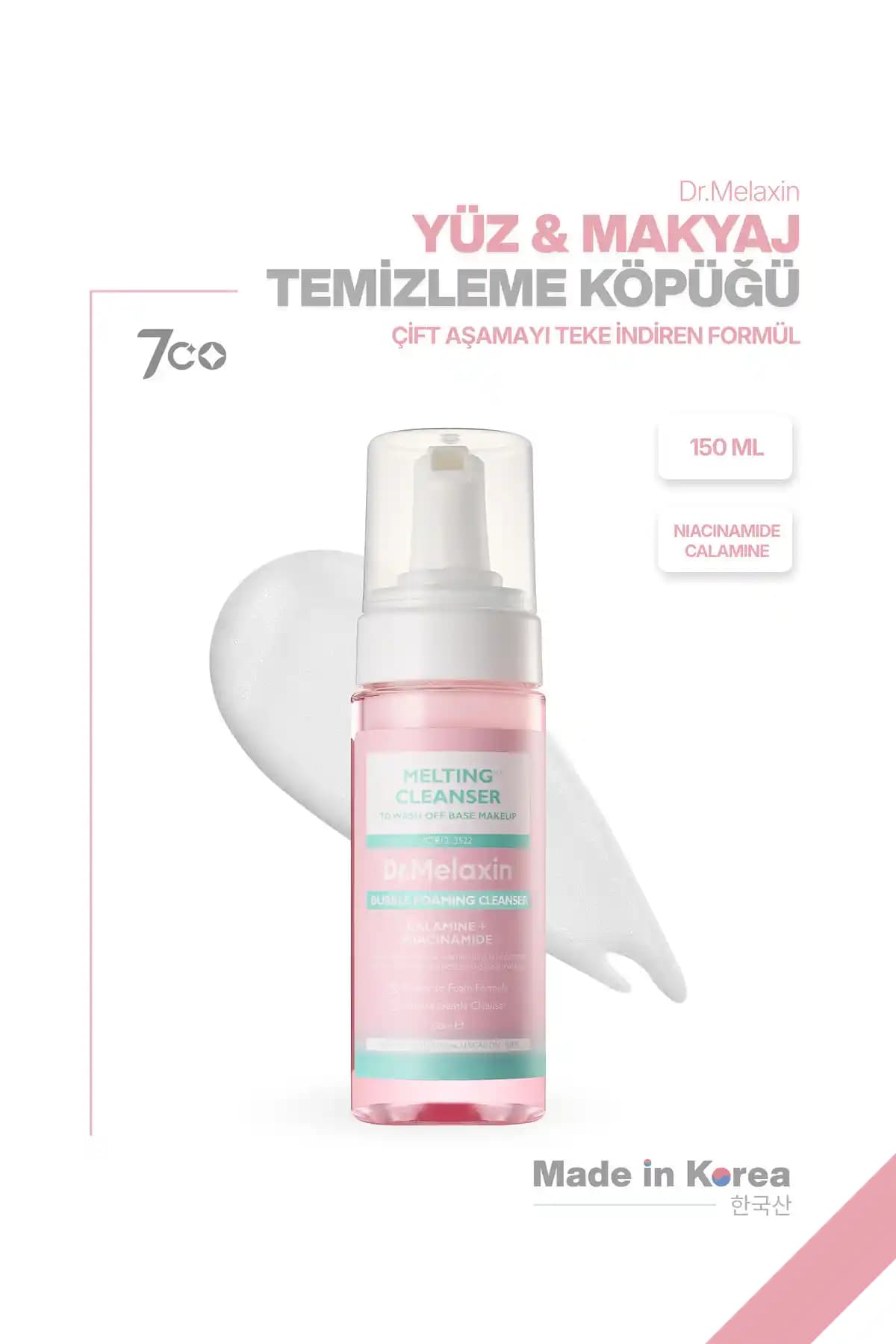 Dr.Melaxin Yüz ve Makyaj Temizleme Köpüğü: Hassas ve Tüm Cilt Tipleri İçin Güçlü Temizlik Çözümü